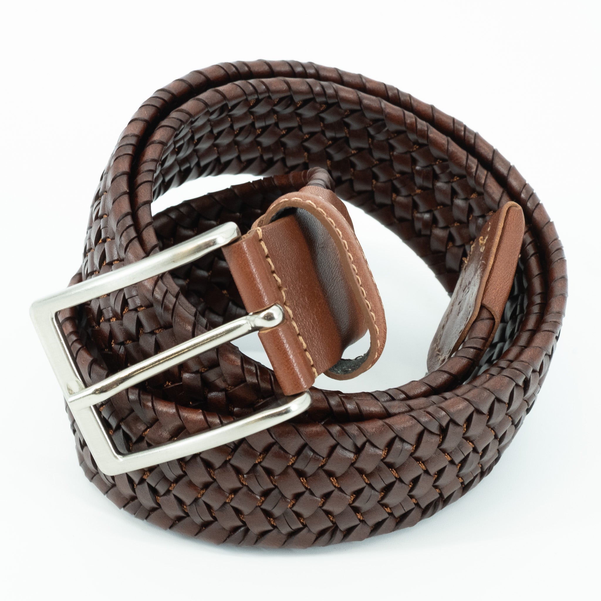 Ceinture La Tressée marron