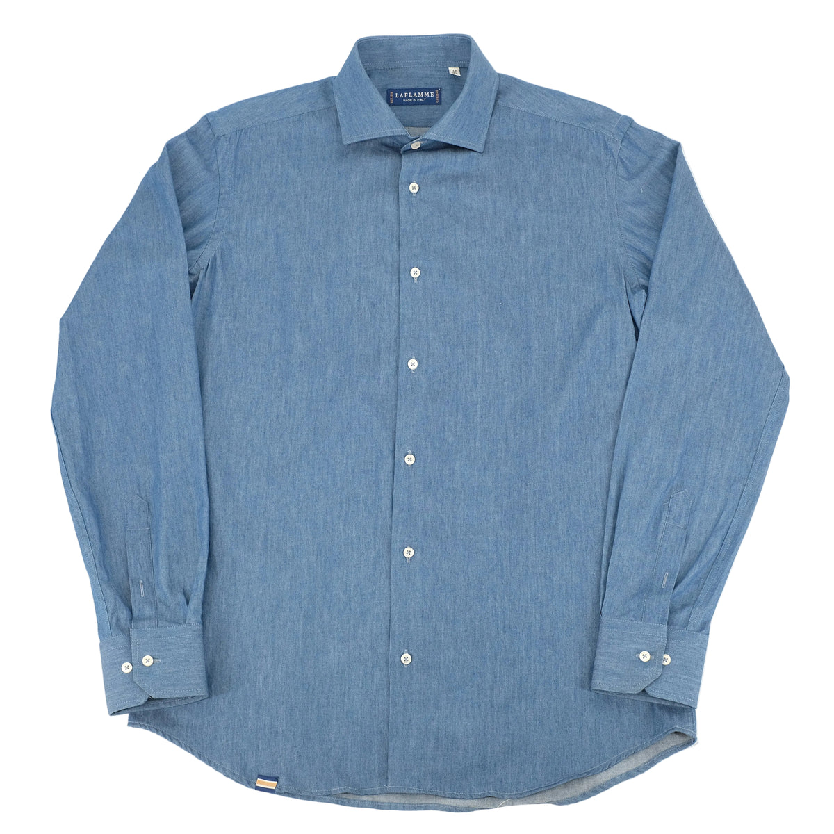 Chemise en denim chambray pâle