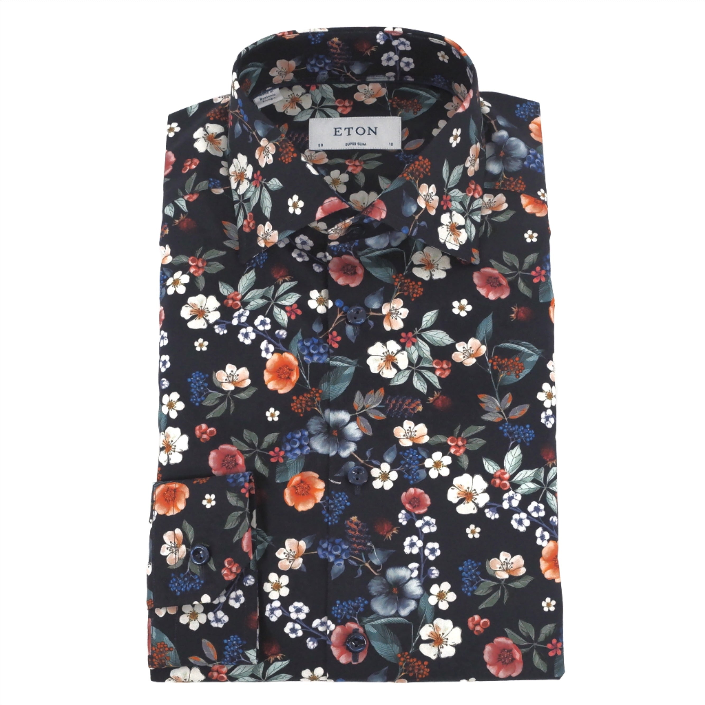 Chemise fleurie ultra-slim