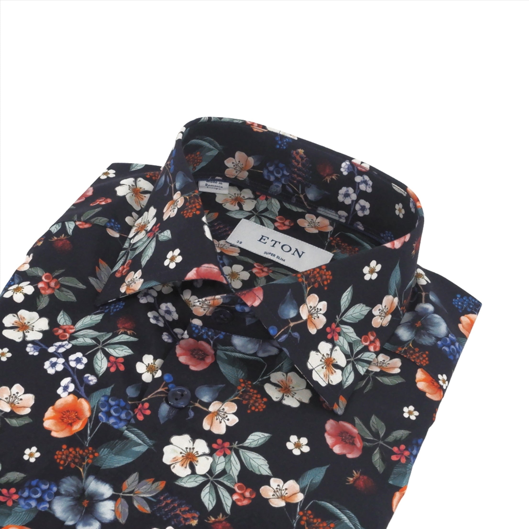 Chemise fleurie ultra-slim