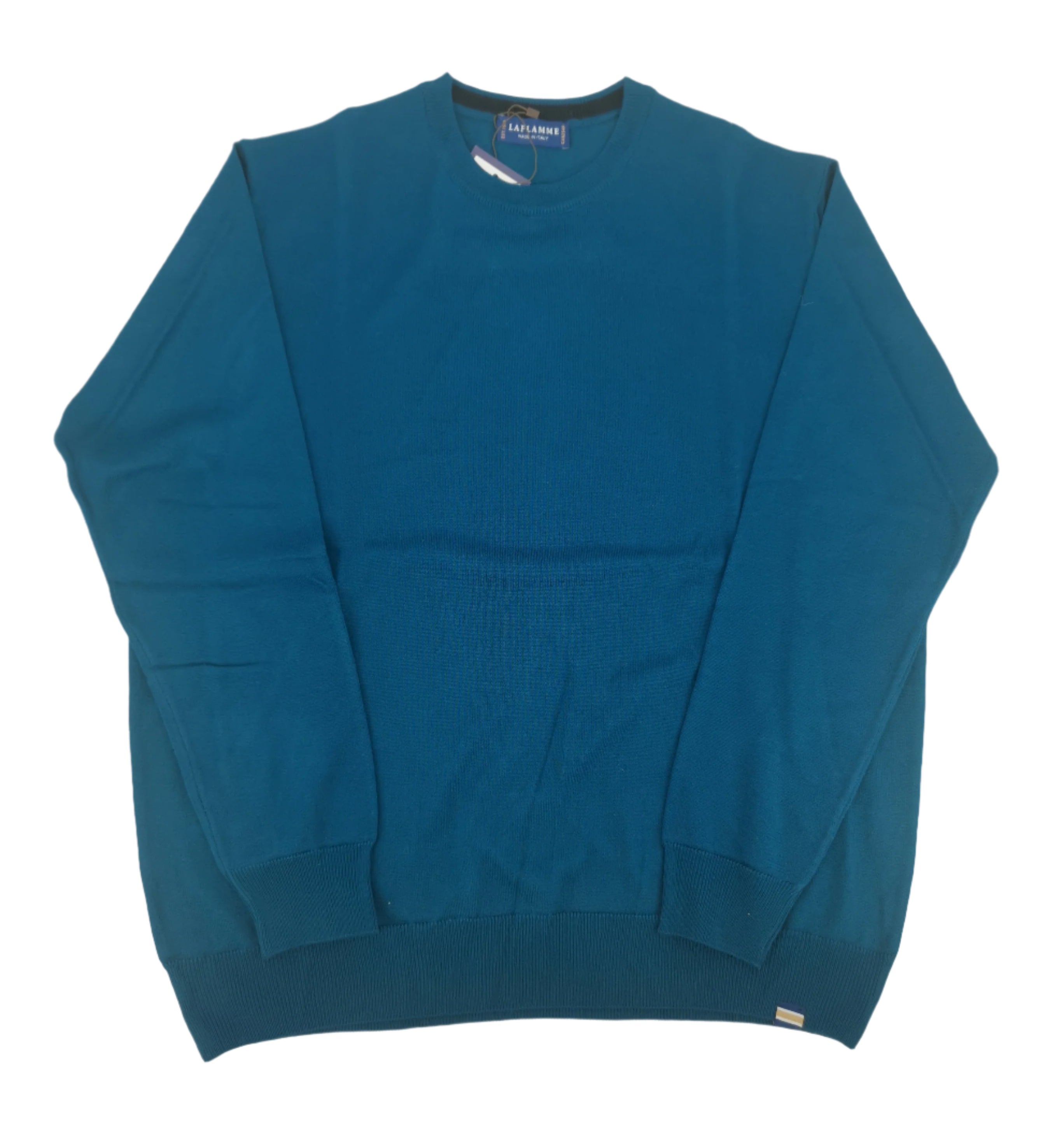 Pull James turquoise en laine 3XL-5XL