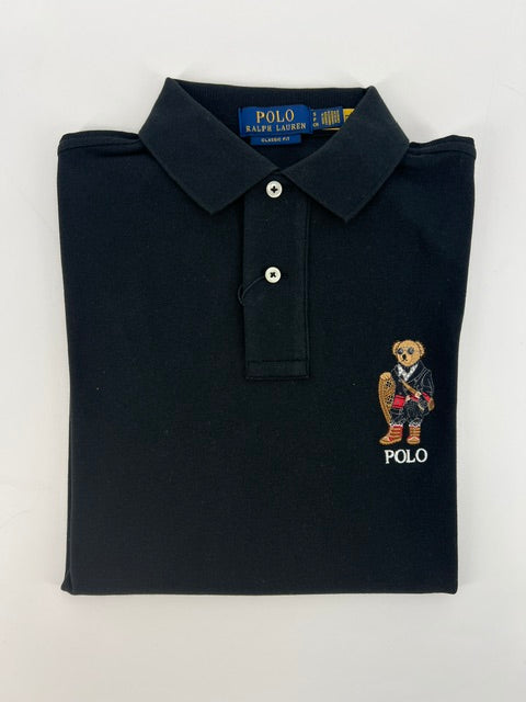 Polo à Manches Longues noir – Polo Bear