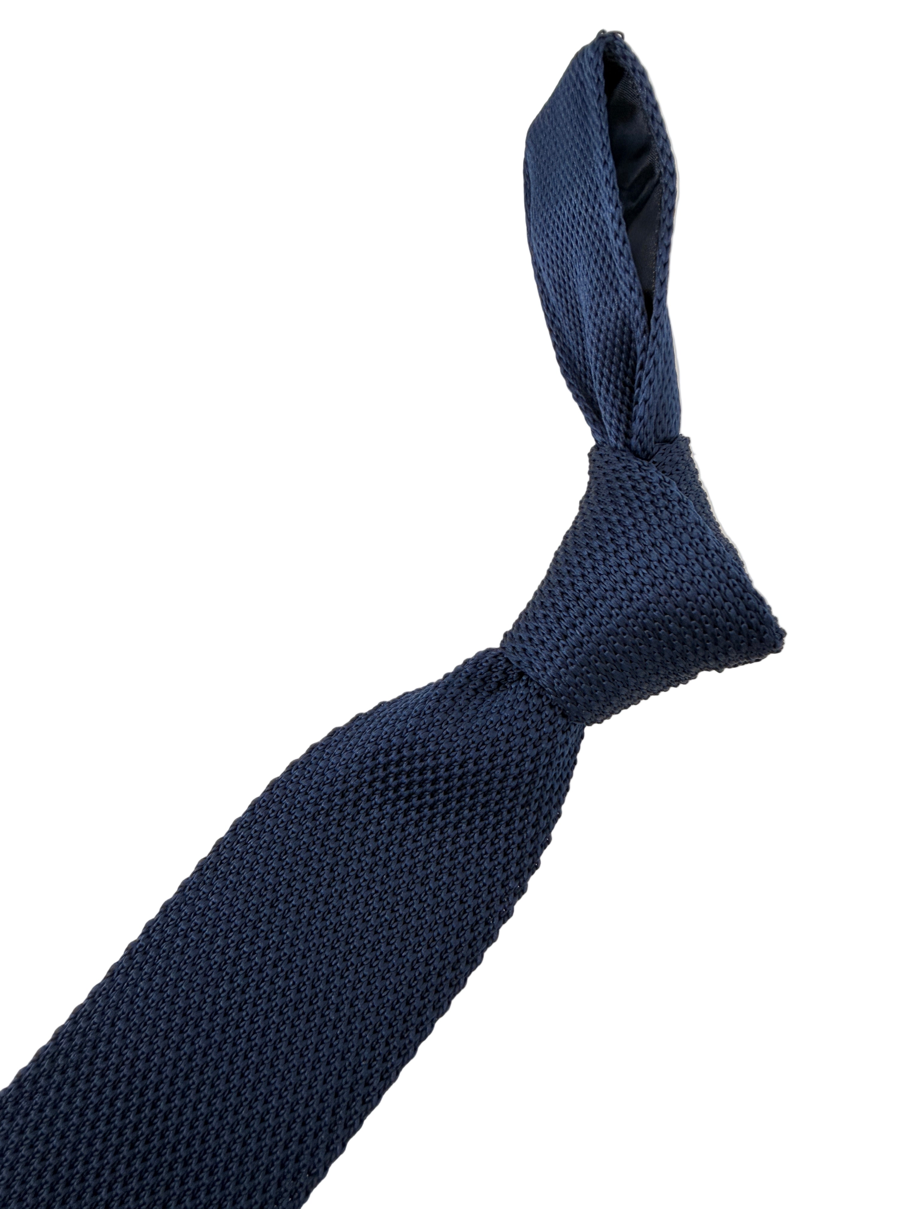 Cravate tricotée (Knit Tie) Marine