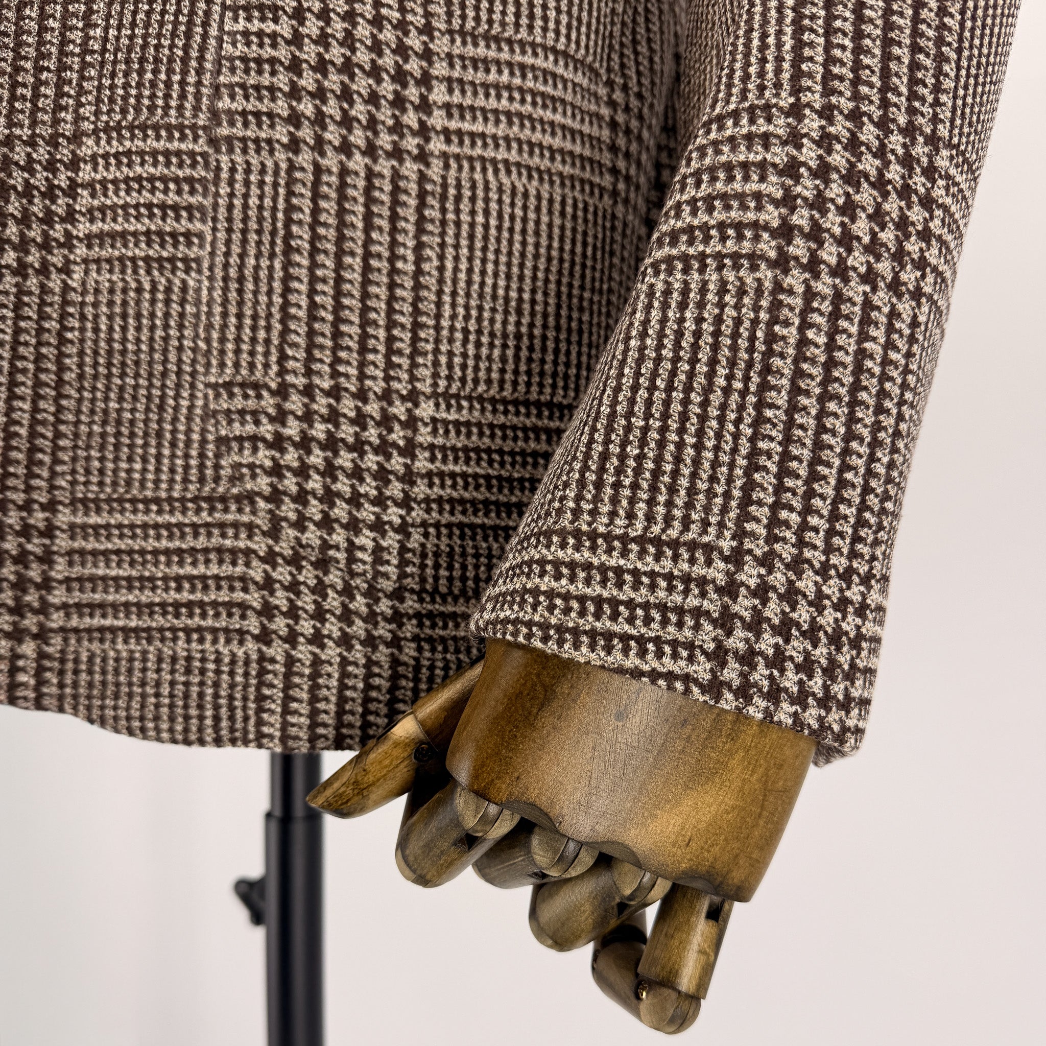 Veston extensible Napoli "Viaggio" à carreaux brun