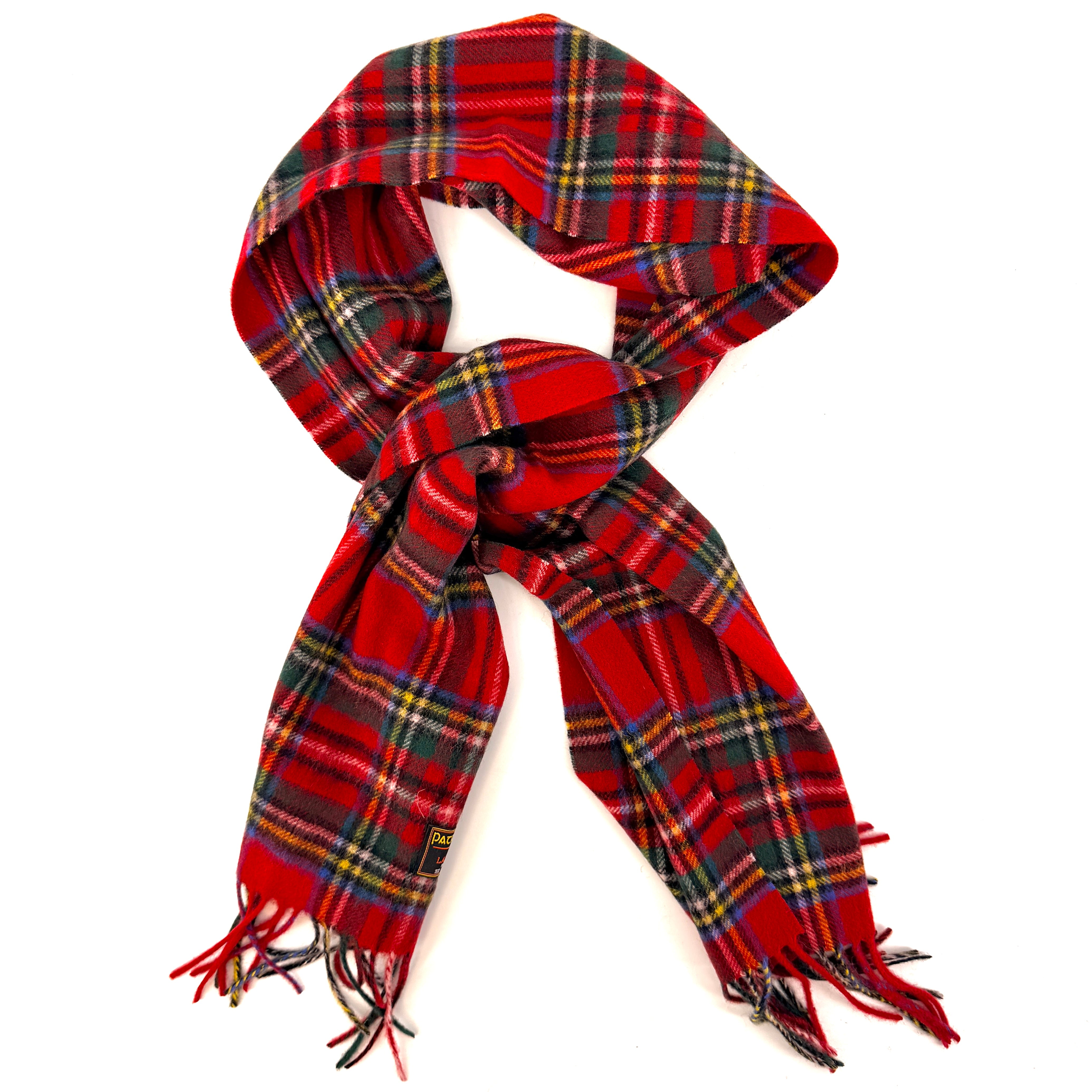 Foulard Tartan Royal Stewart en laine d'agneau