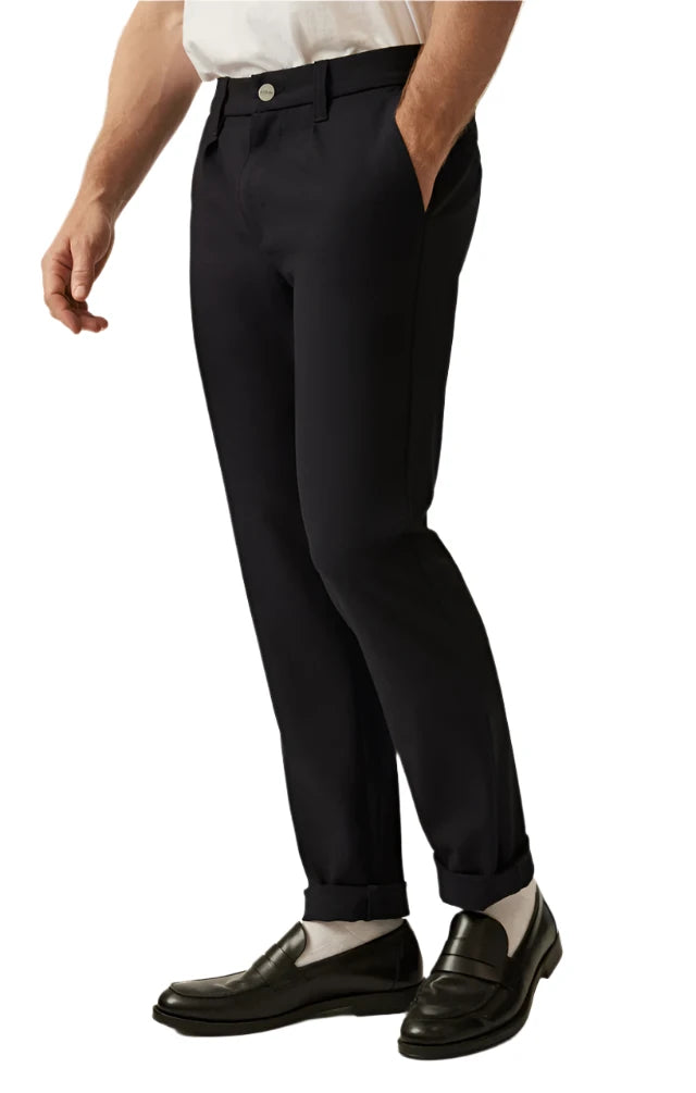 Pantalon marine avec plis