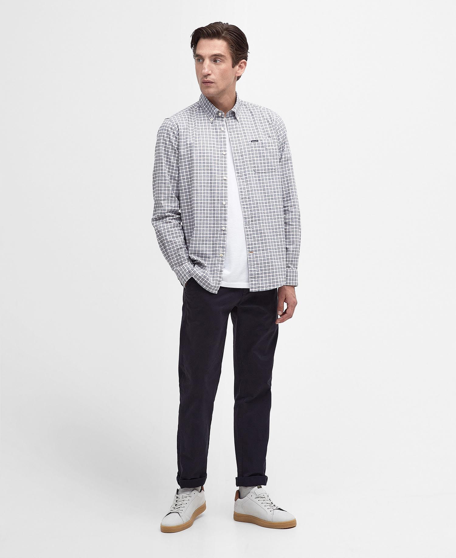 Chemise de lin à carreaux