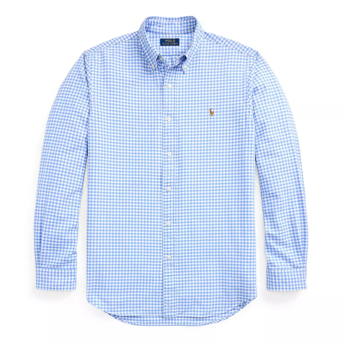 Chemise Oxford à carreaux bleu