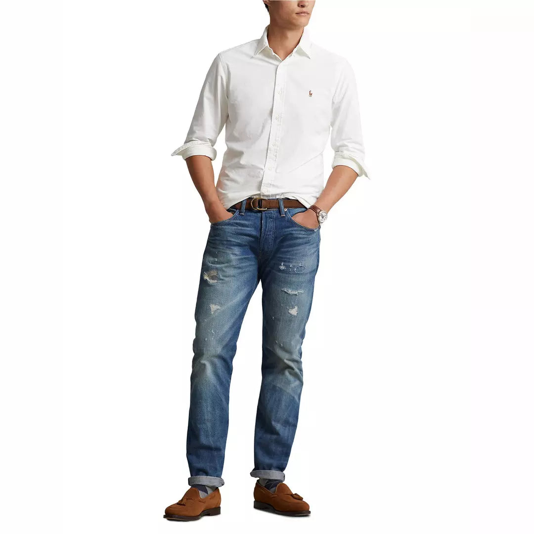 Chemise oxford blanche classique RL