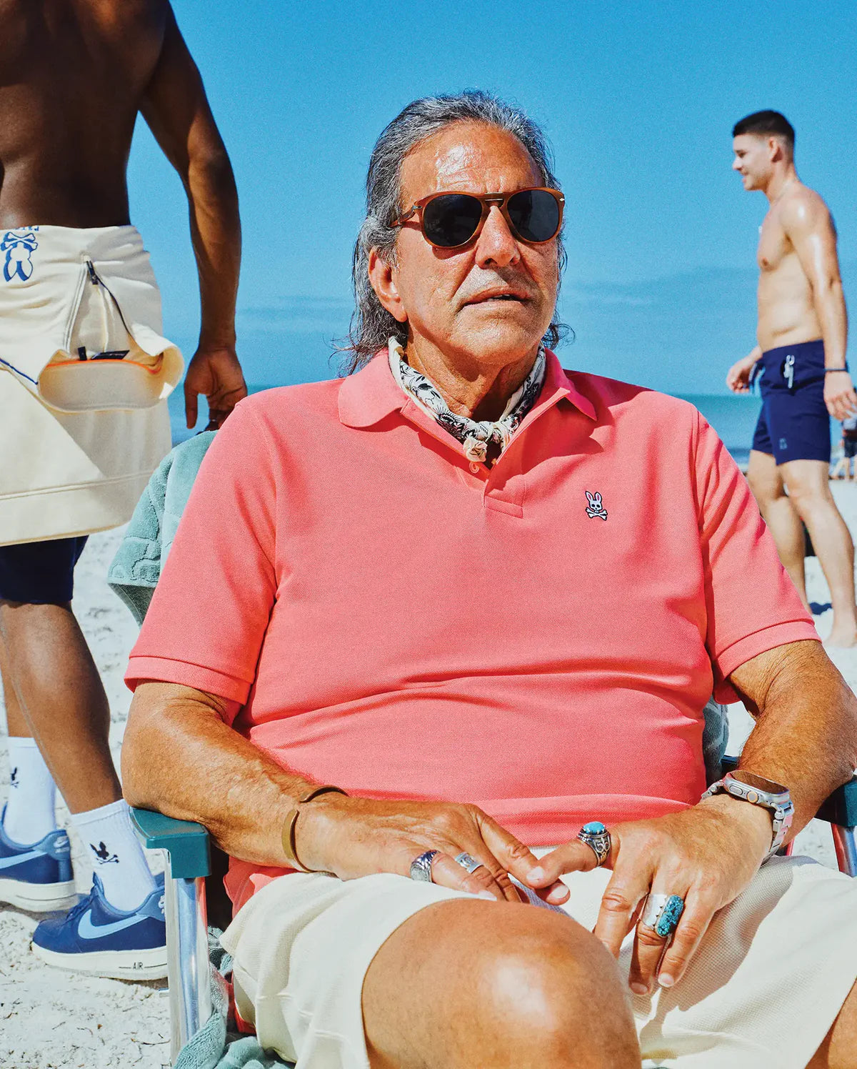 Polo classique en coton Pima rose Sunkiss