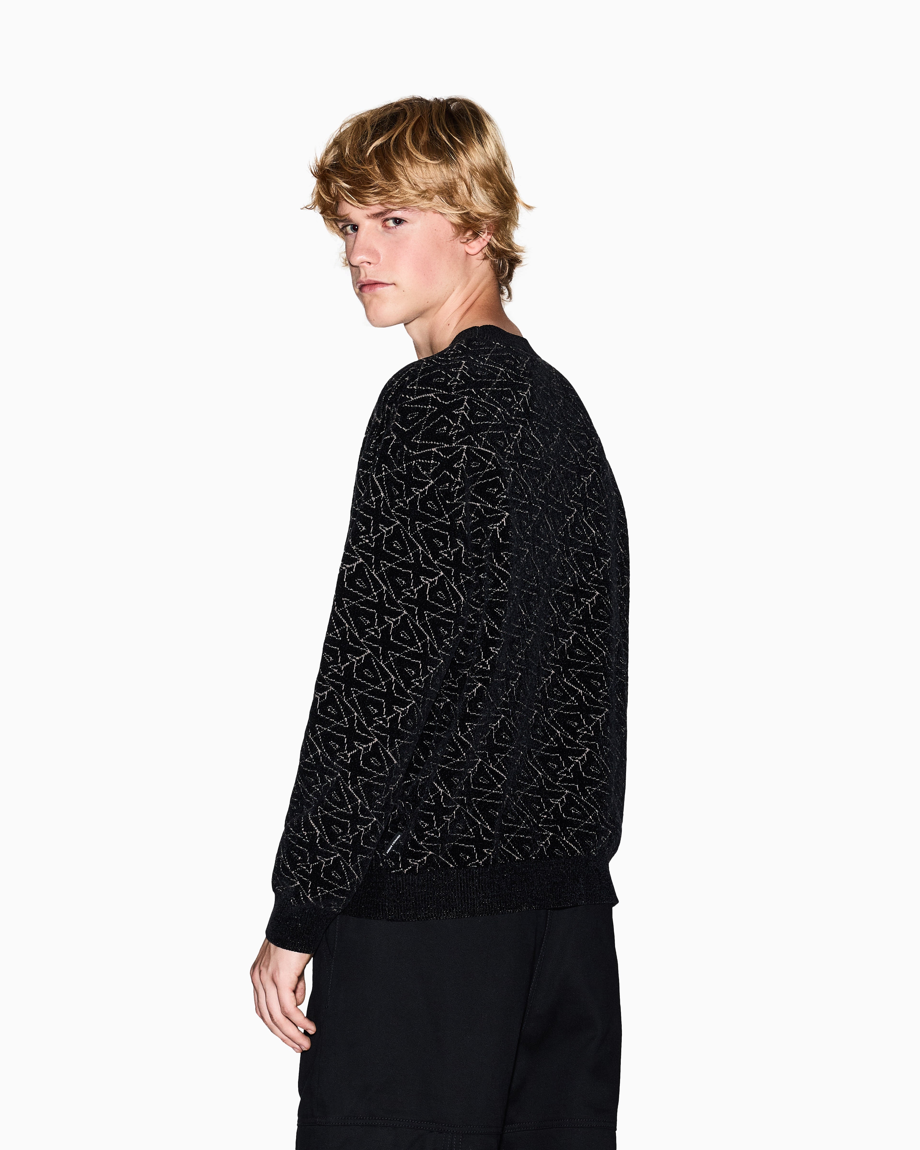 Pull à motif géométrique