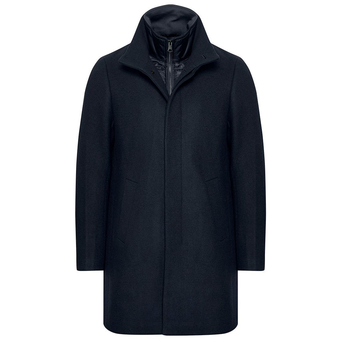 Manteau de laine Harvey marine