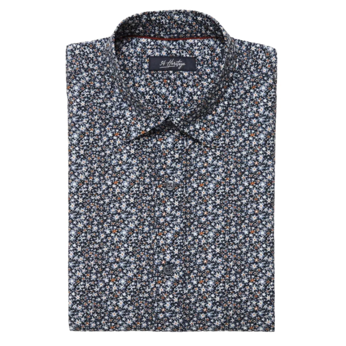 Chemise à manches courtes fleurie