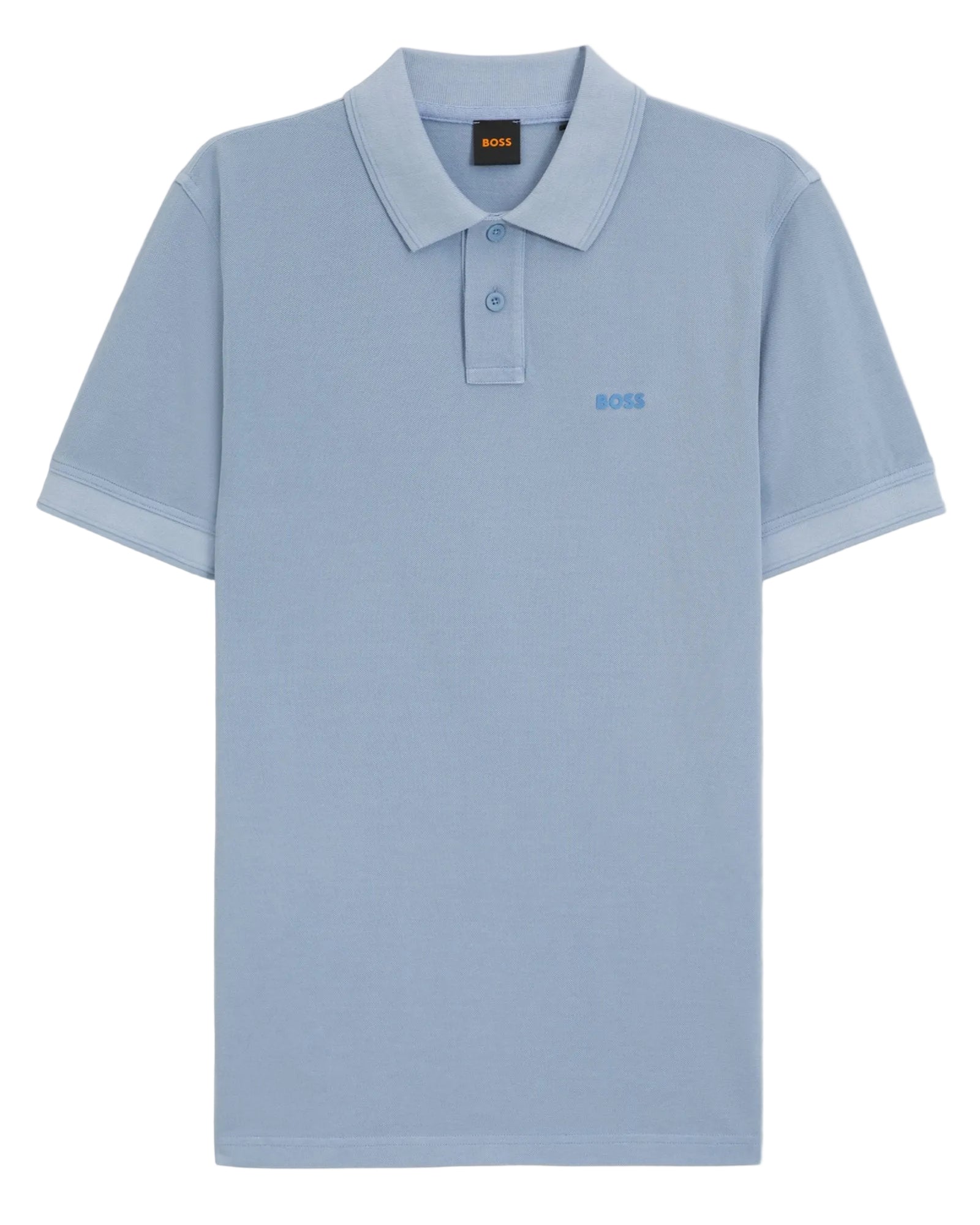 Polo en coton piqué bleu pâle