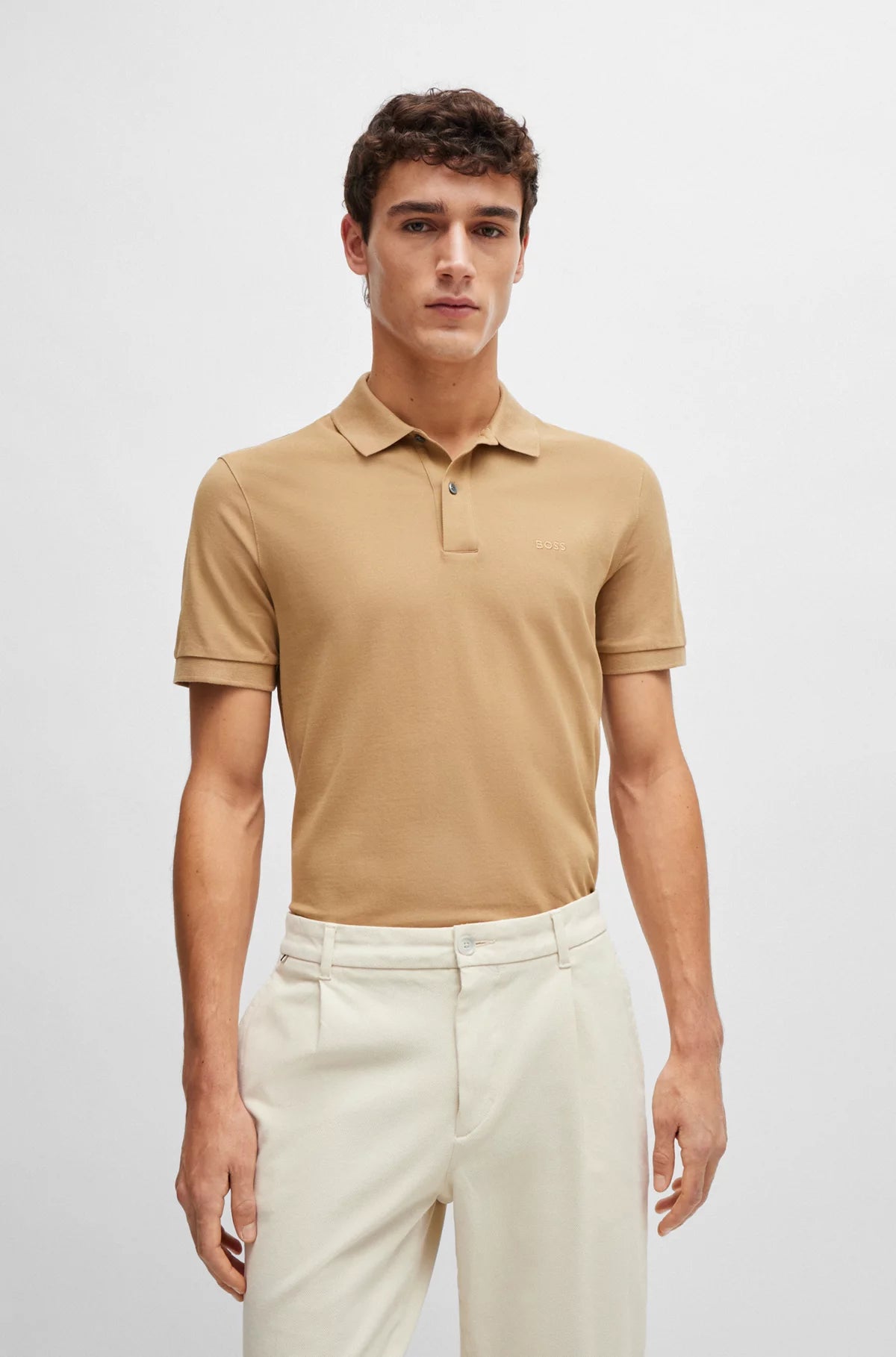 Polo beige moyen