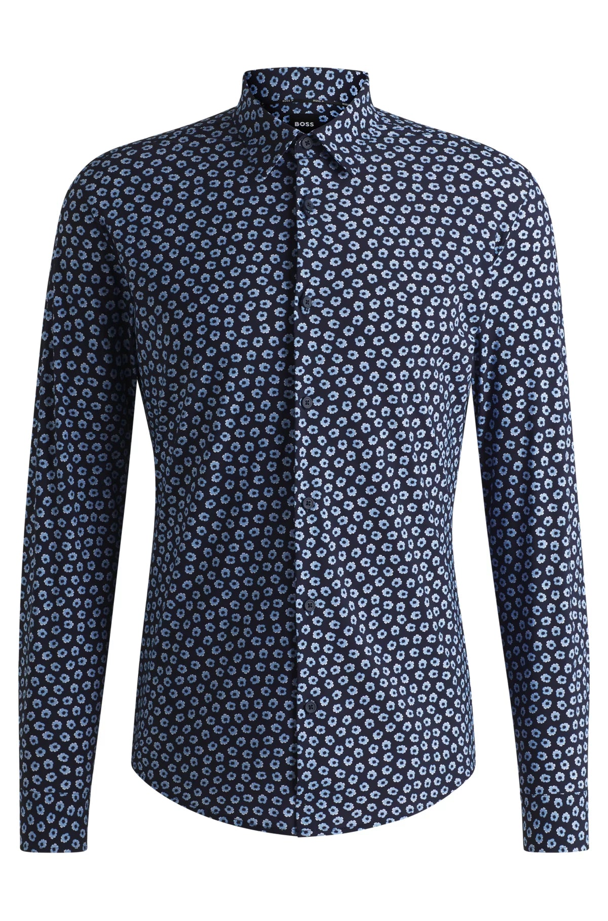 chemise marine motifs