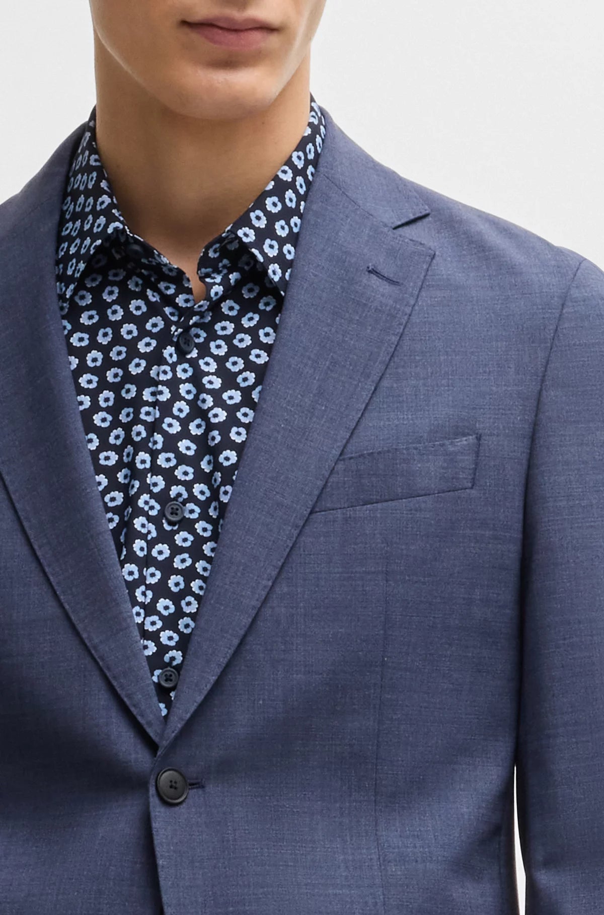 chemise marine motifs