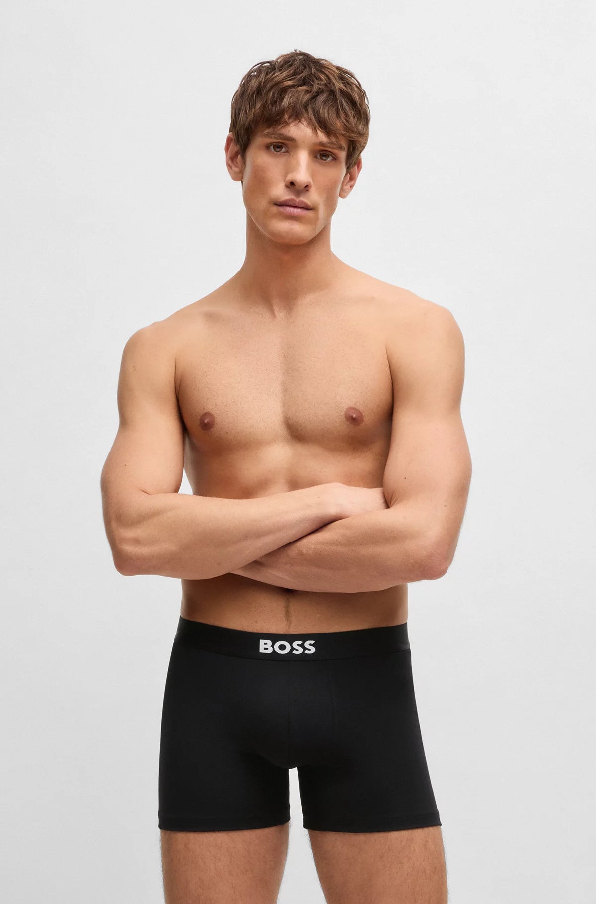Ensemble de boxer long Boss One par David Beckham