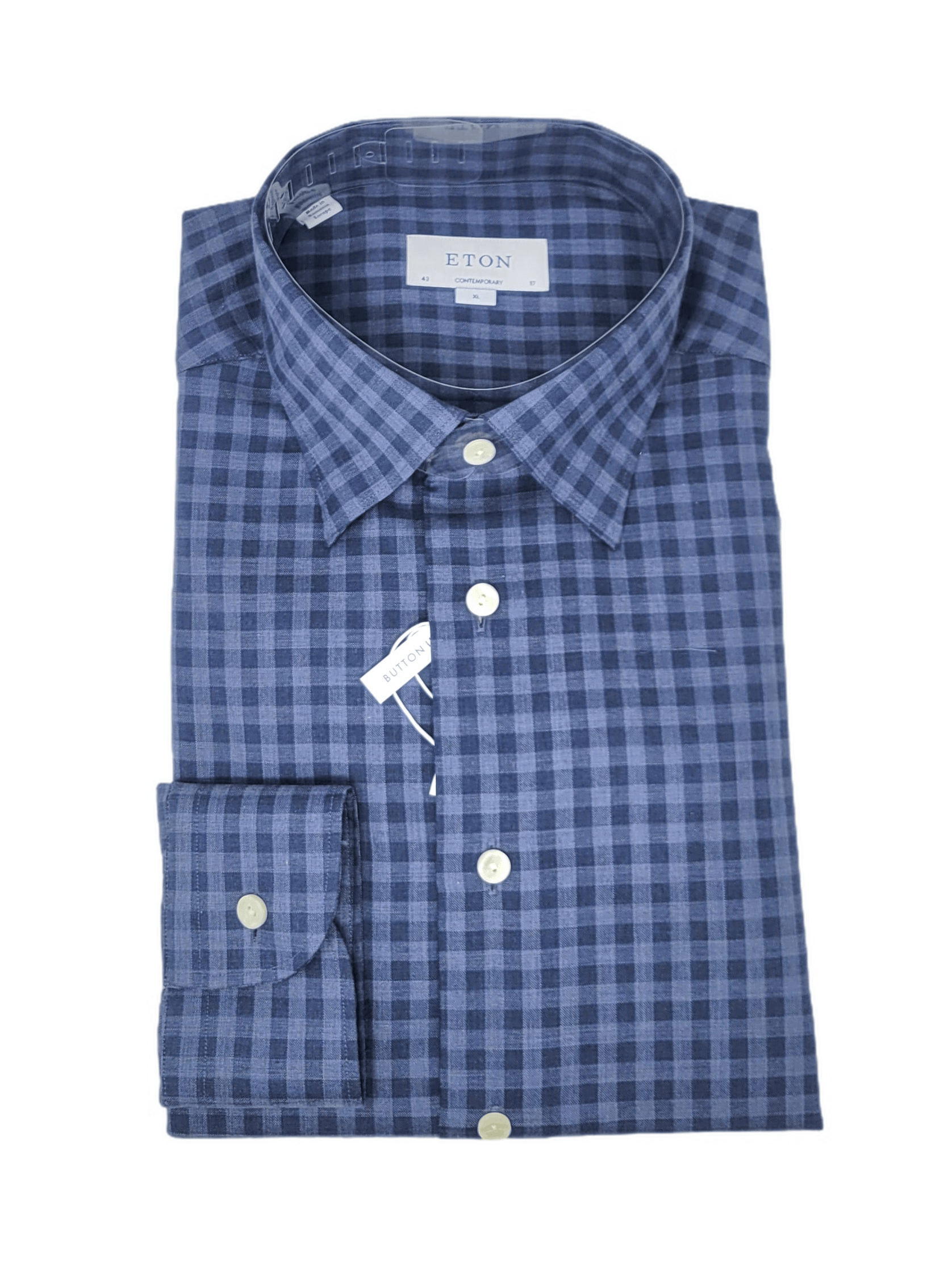 Laflamme- Chemise à carreaux marine - Eton