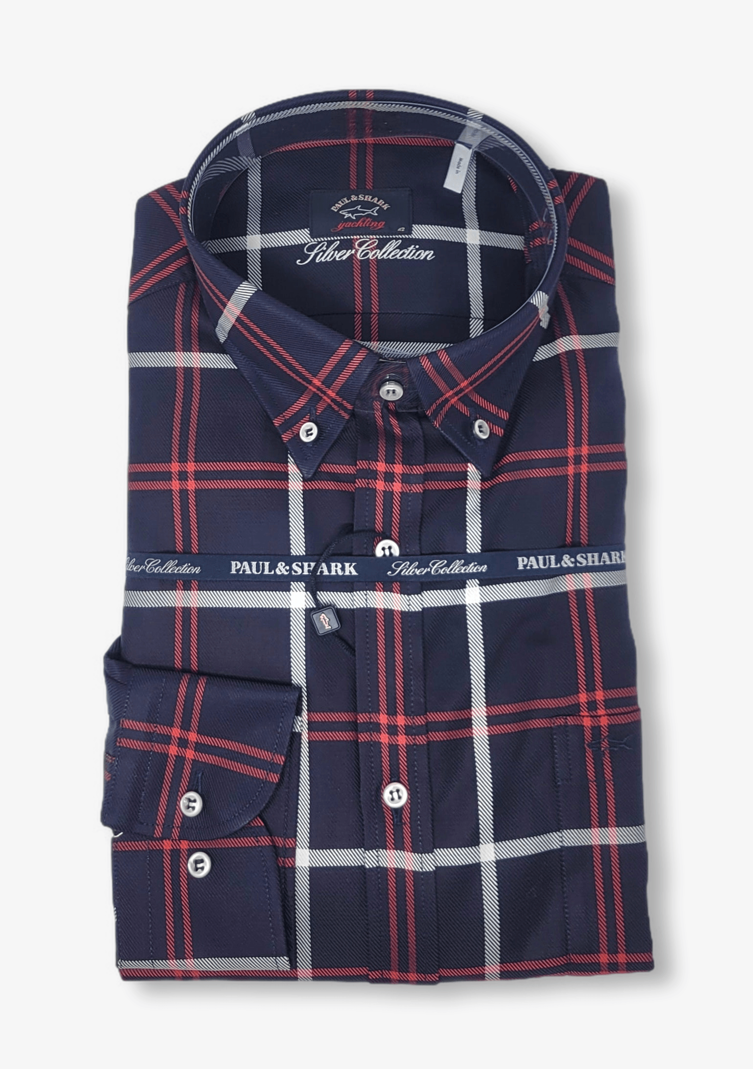 Laflamme- Chemise à carreaux marine - Paul & Shark