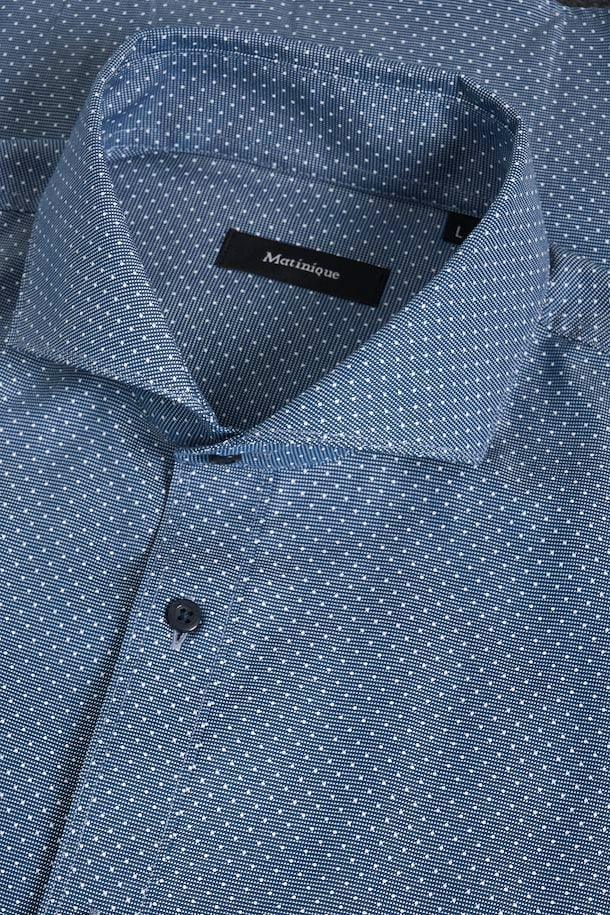 Laflamme- Chemise bleu à mini motifs - Matinique