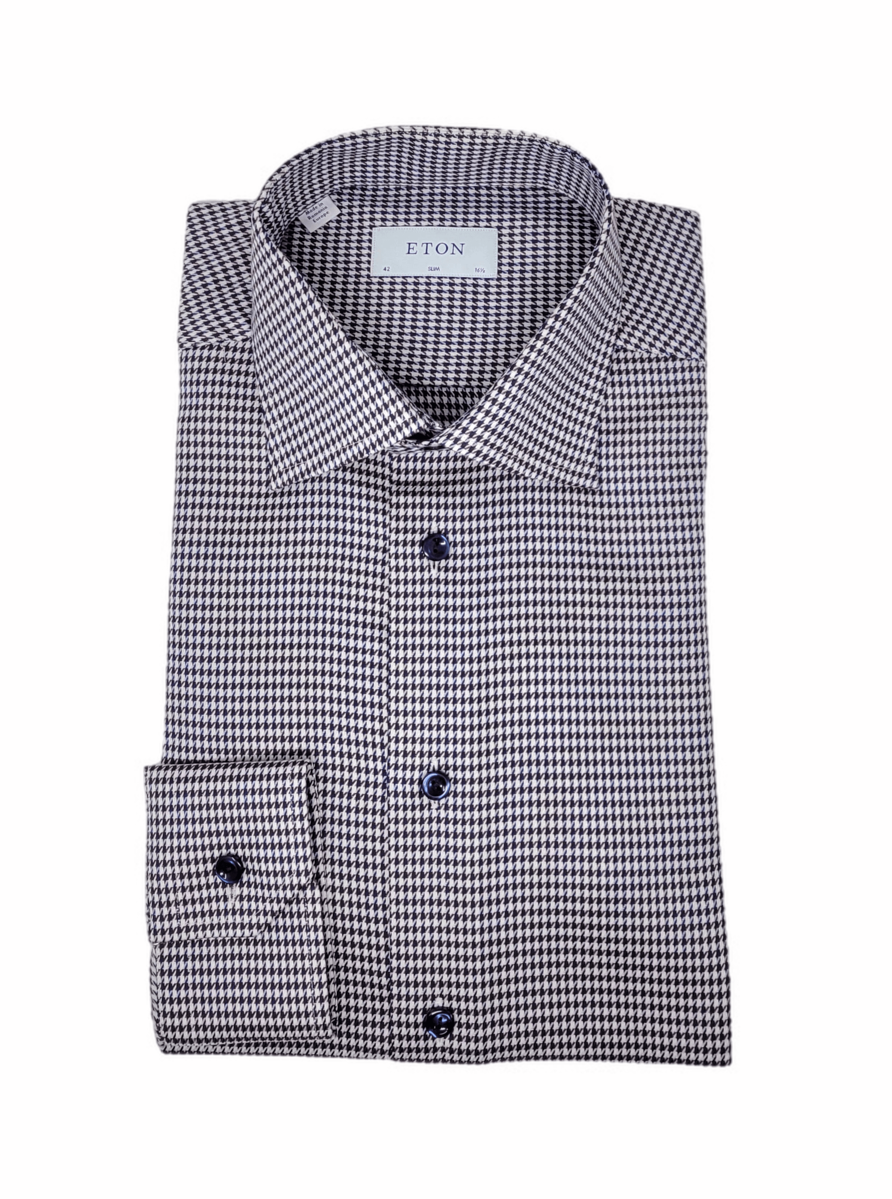 Laflamme- Chemise pieds-de-poule en twill - Eton