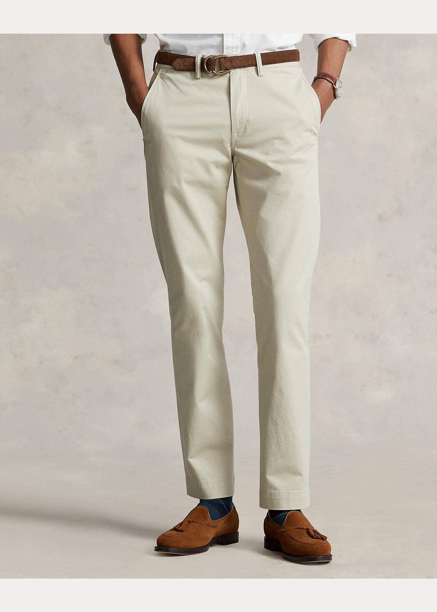 Laflamme- Pantalon chino classique Stone - Ralph lauren