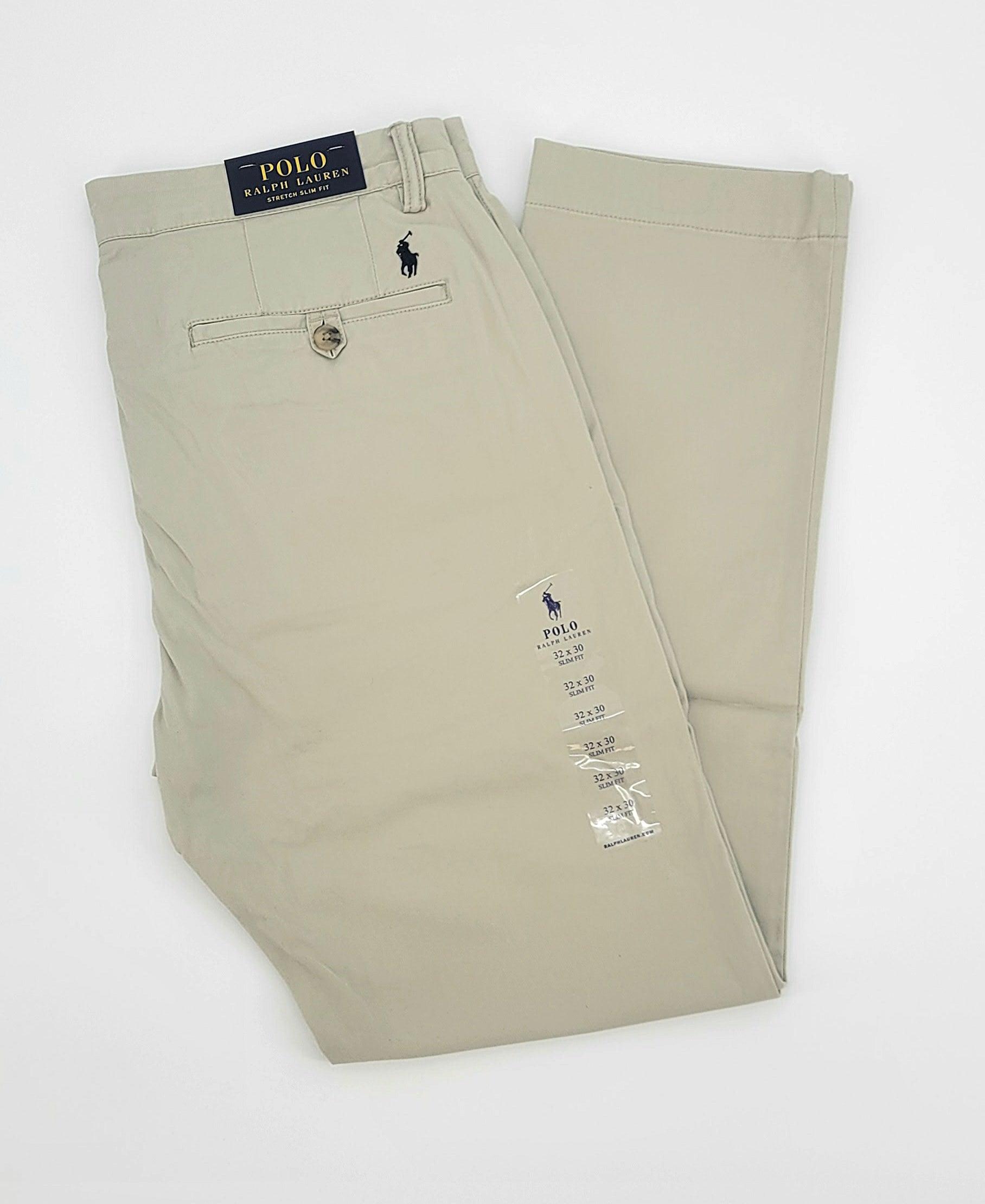 Laflamme- Pantalon chino classique Stone - Ralph lauren
