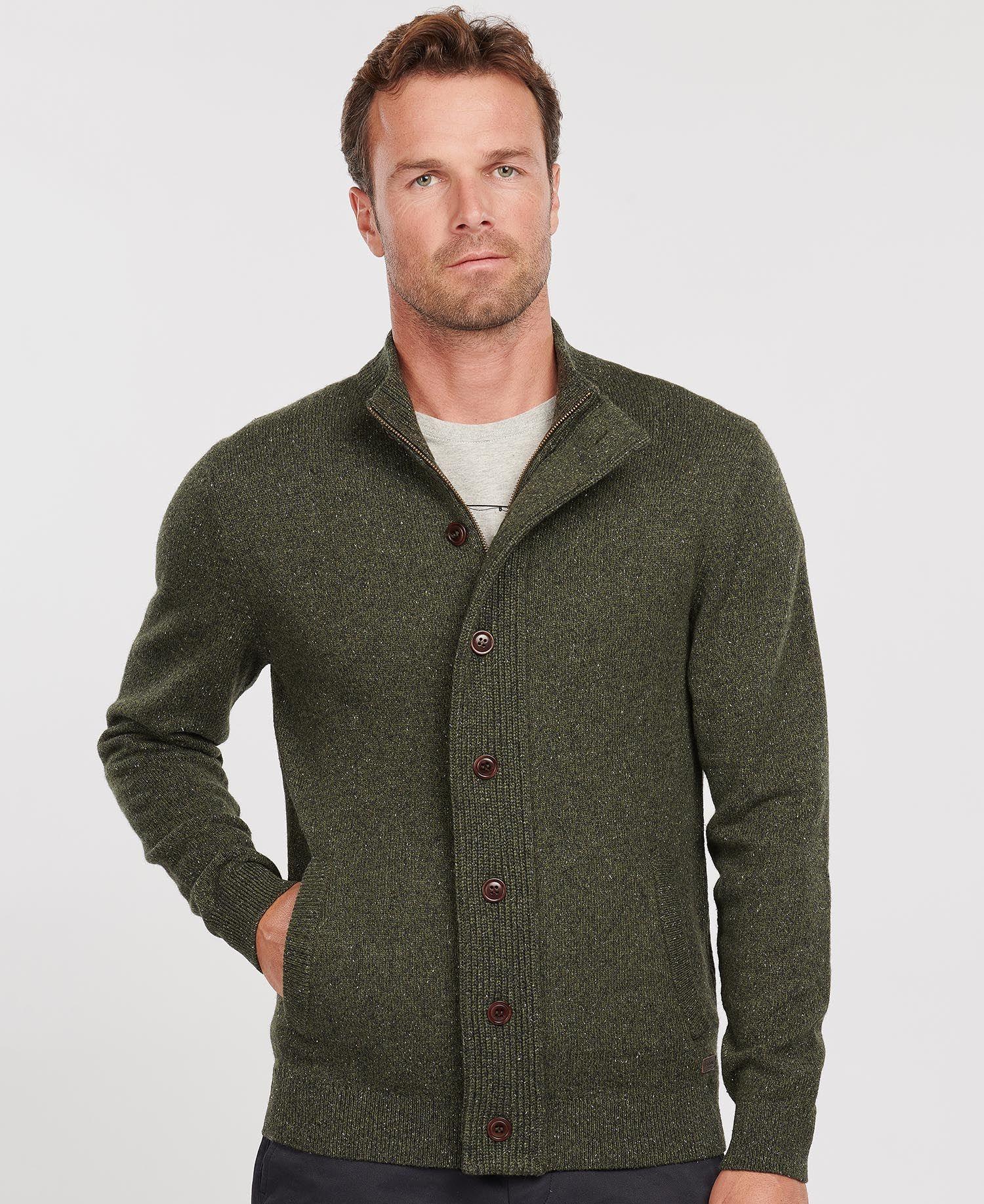 Laflamme- Pull cardigan en laine et cachemire - Barbour