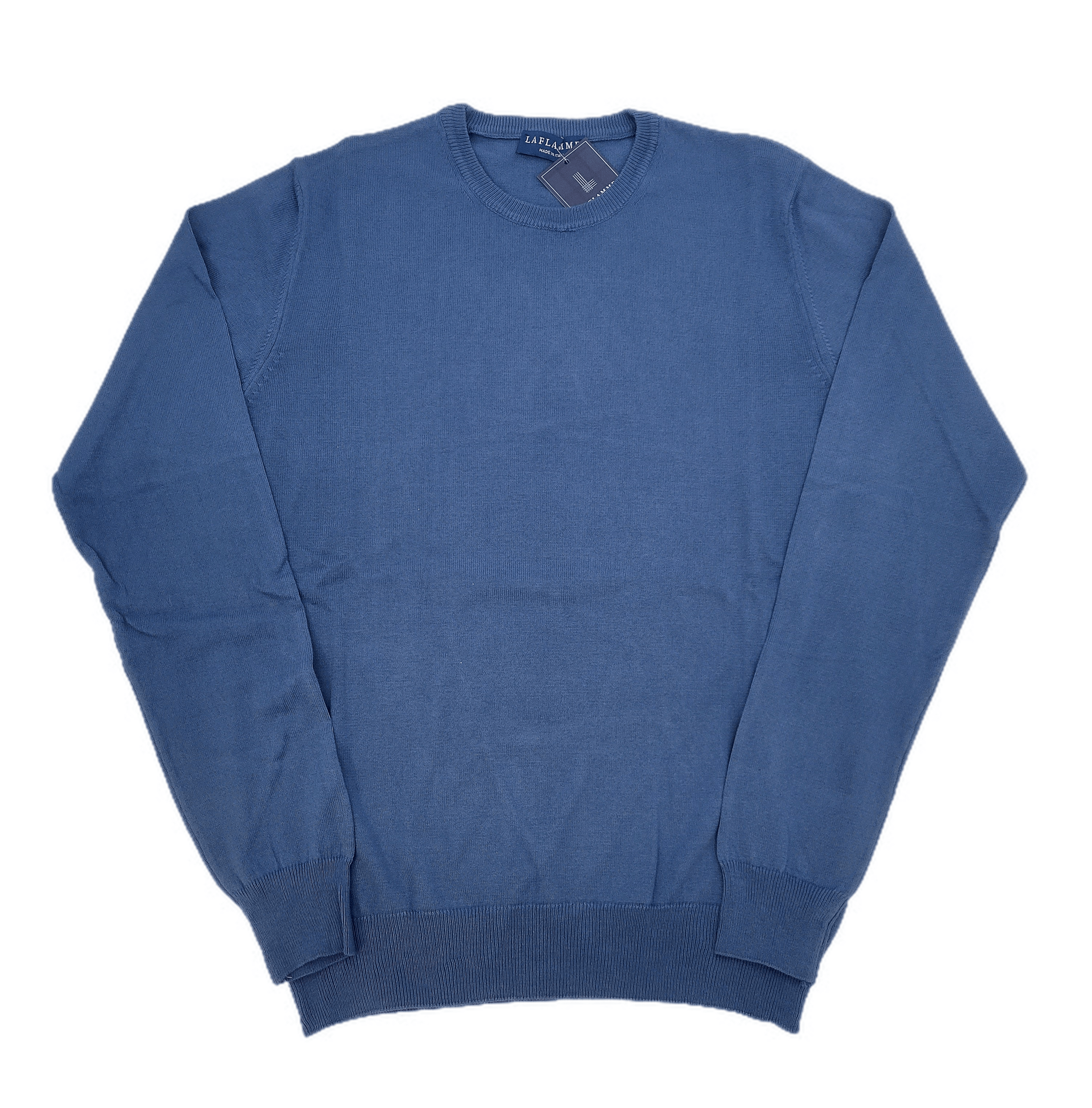 Laflamme- Pull de coton James bleu aviateur - Laflamme & cie