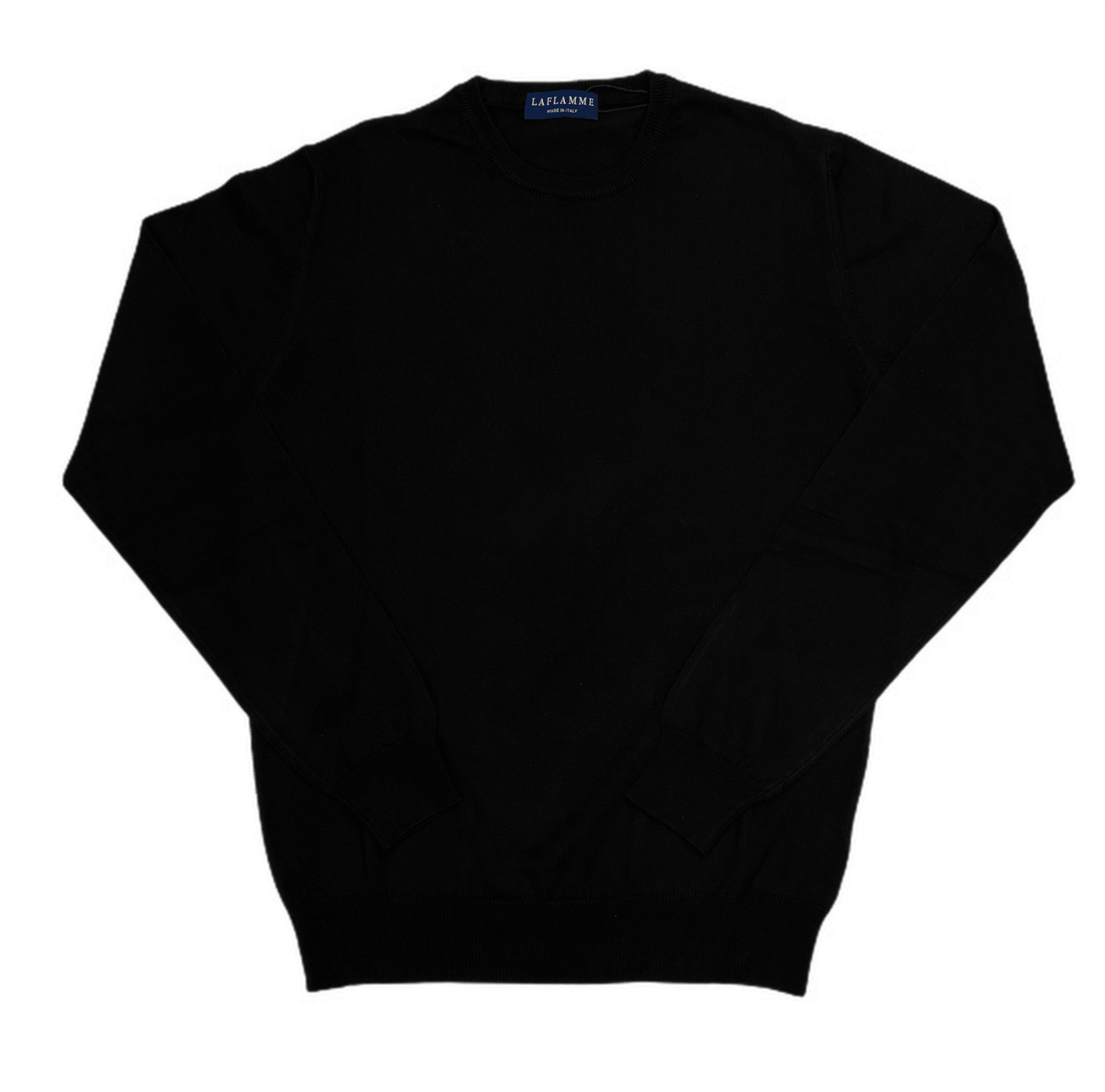 Laflamme- Pull de coton James noir - Laflamme & cie