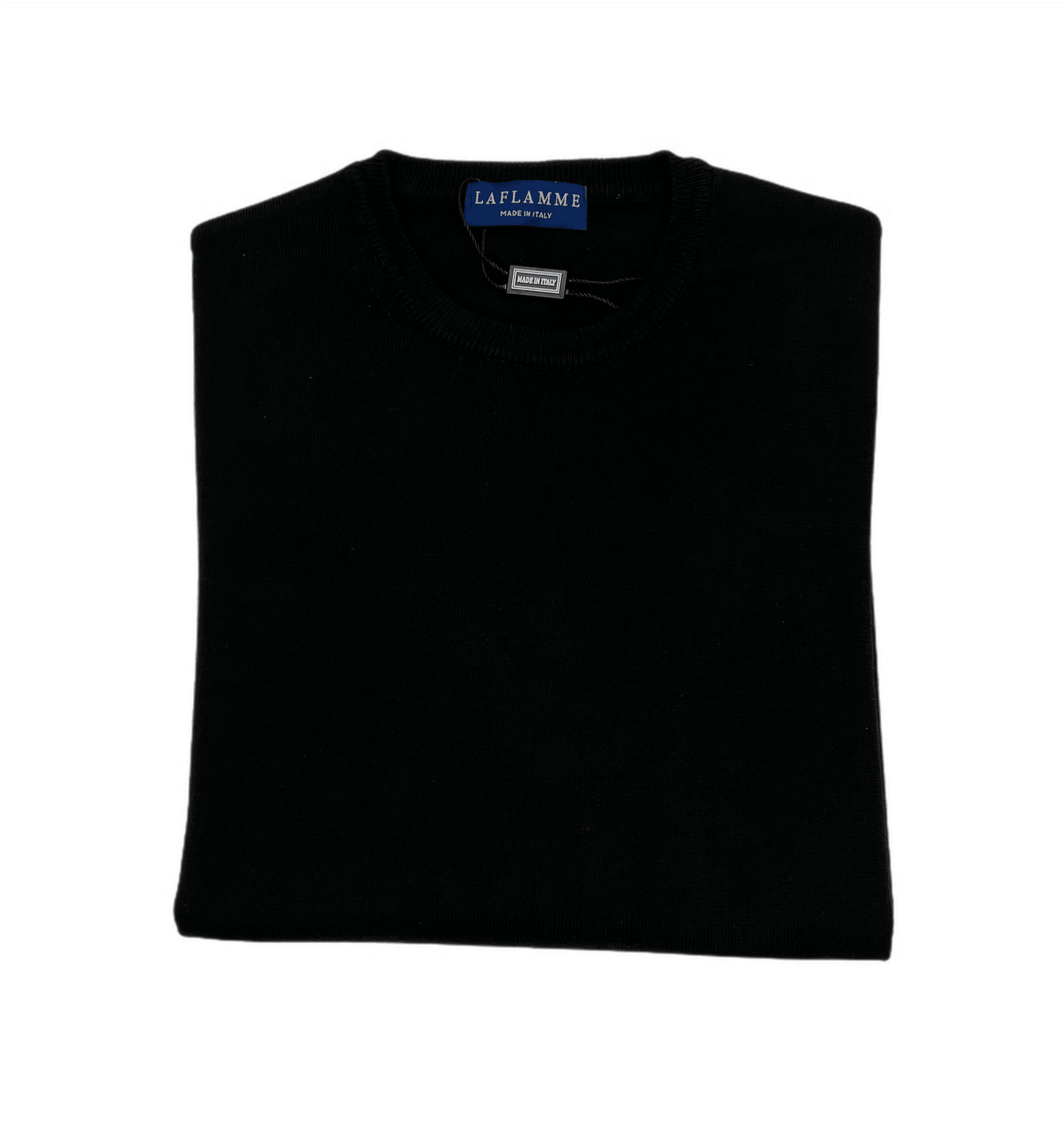 Laflamme- Pull de coton James noir - Laflamme & cie