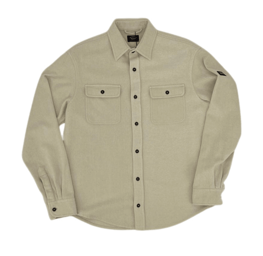 Laflamme- Sur-chemise en laine crème - Paul & Shark
