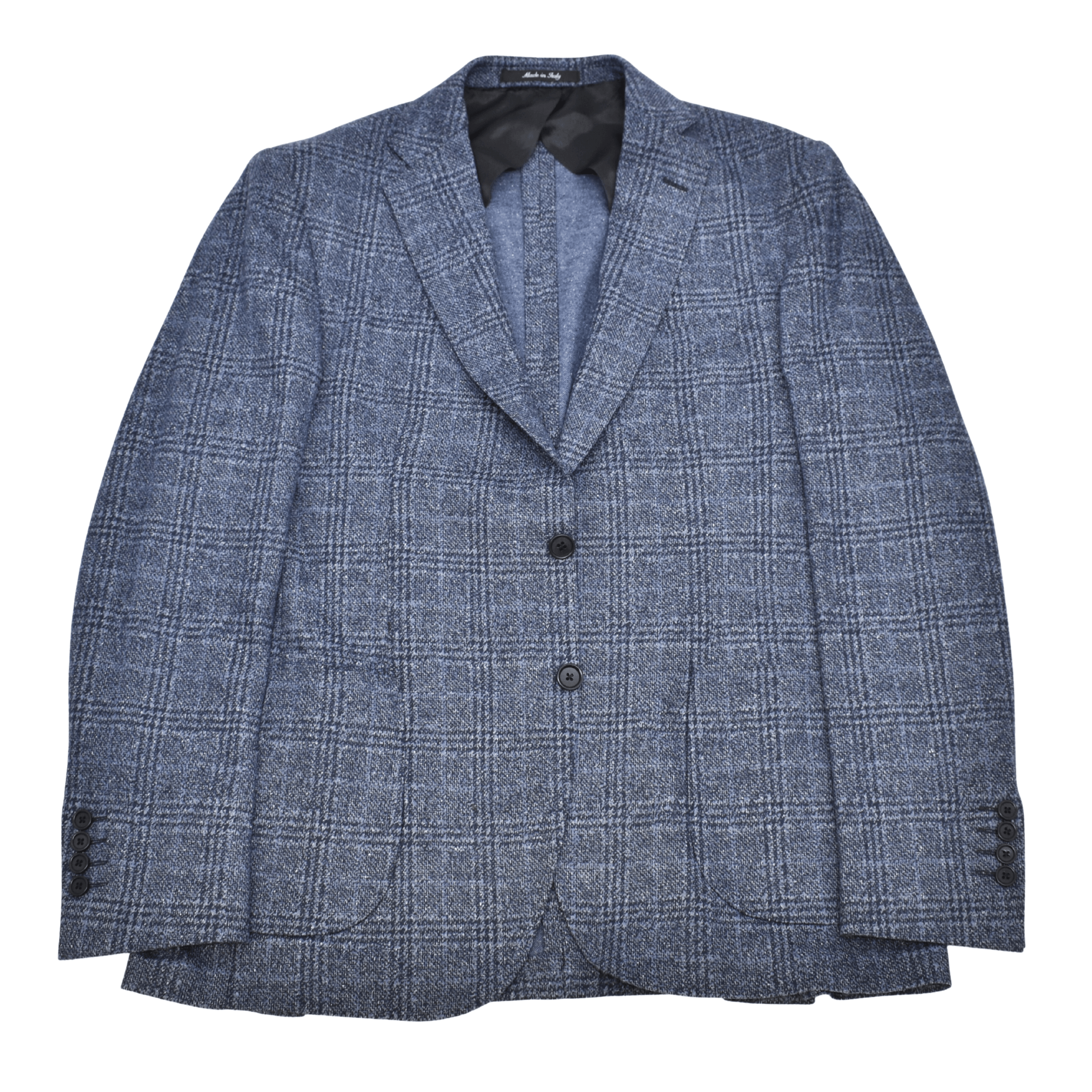 Laflamme- Veston Napoli extensible bleu prince de Galle - Laflamme & cie