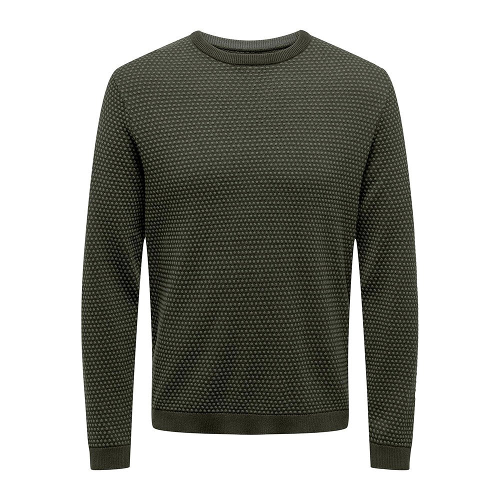 Pull de coton Panter vert forêt