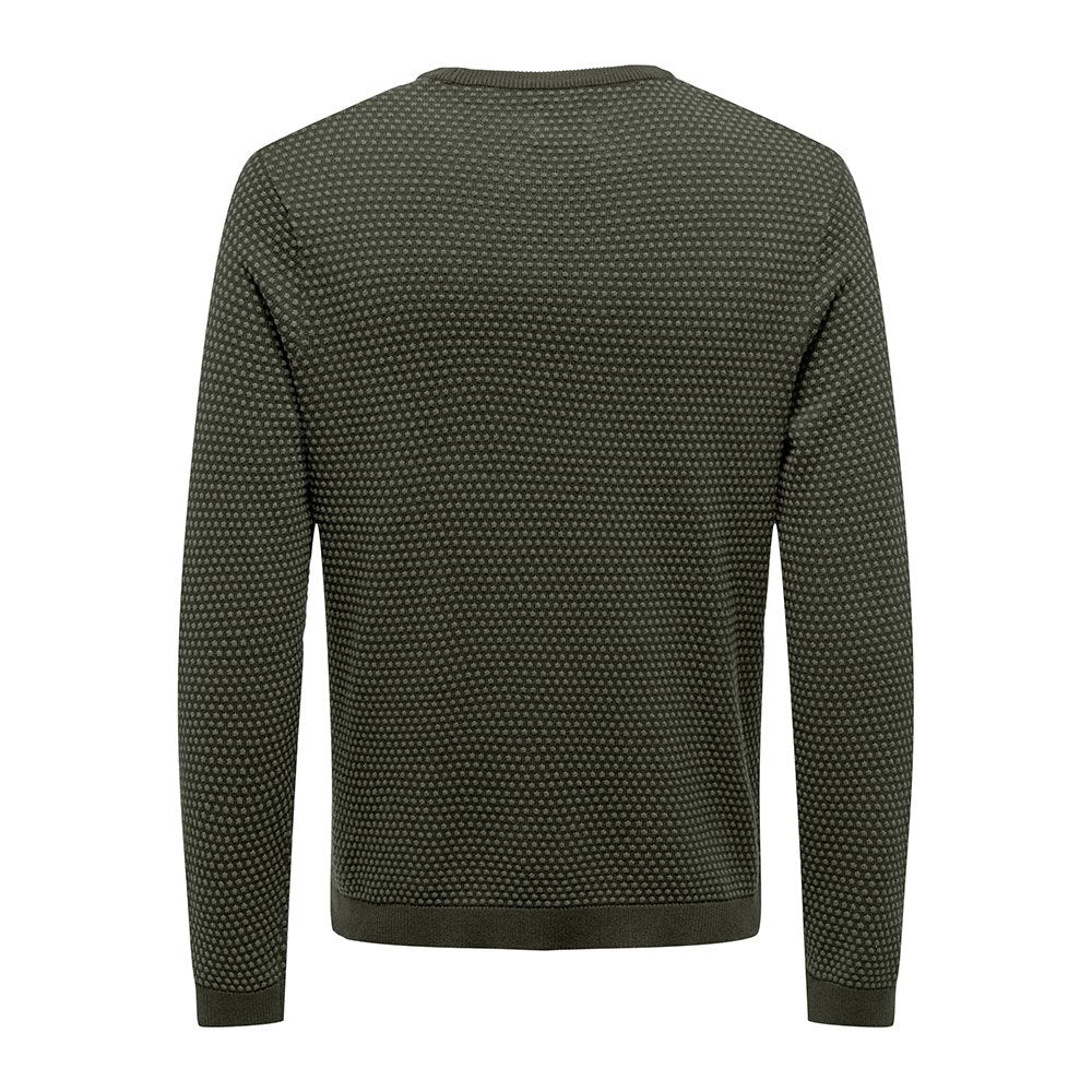 Pull de coton Panter vert forêt