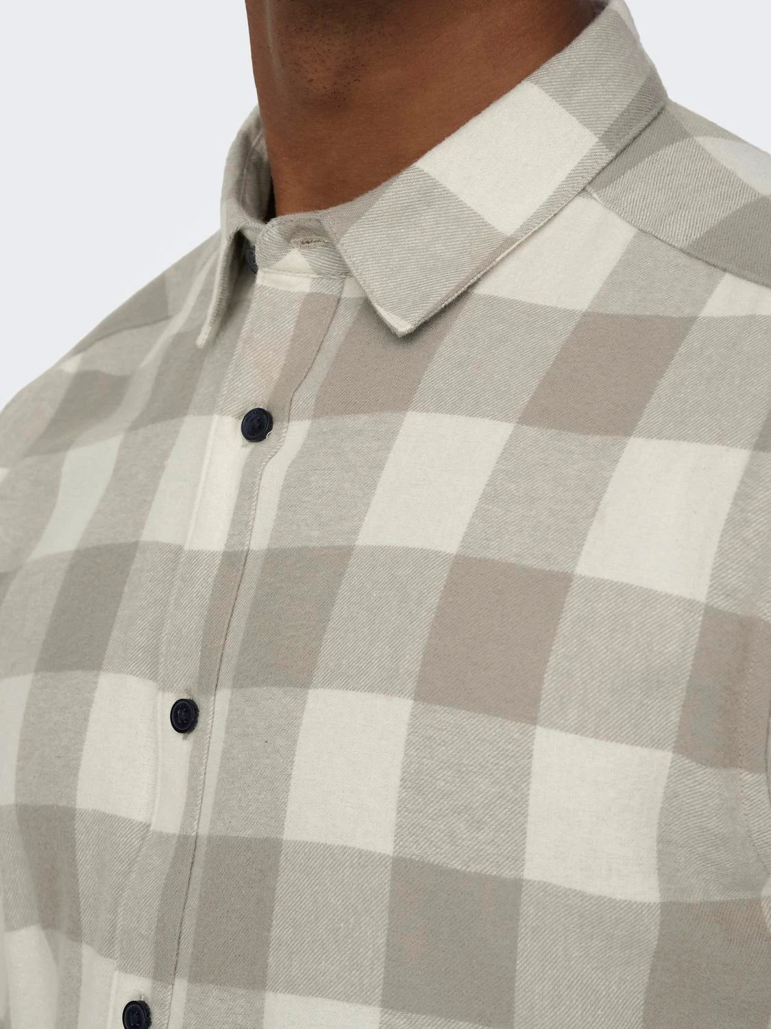 Chemise de flanelle crème