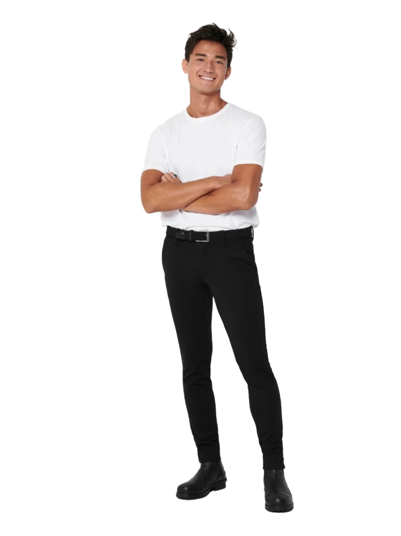 Pantalon chino noir Mark