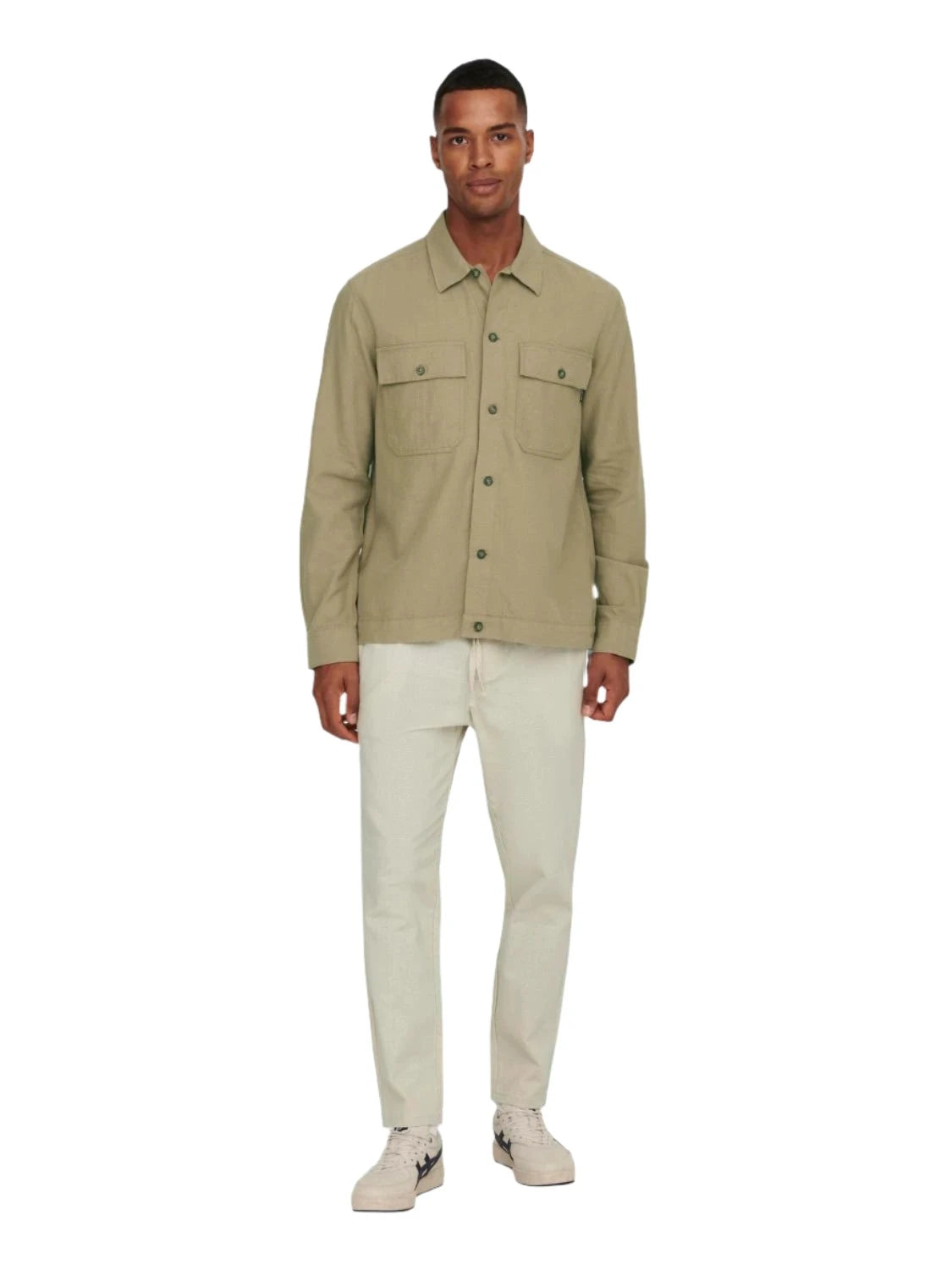 Pantalon de coton et lin d'été