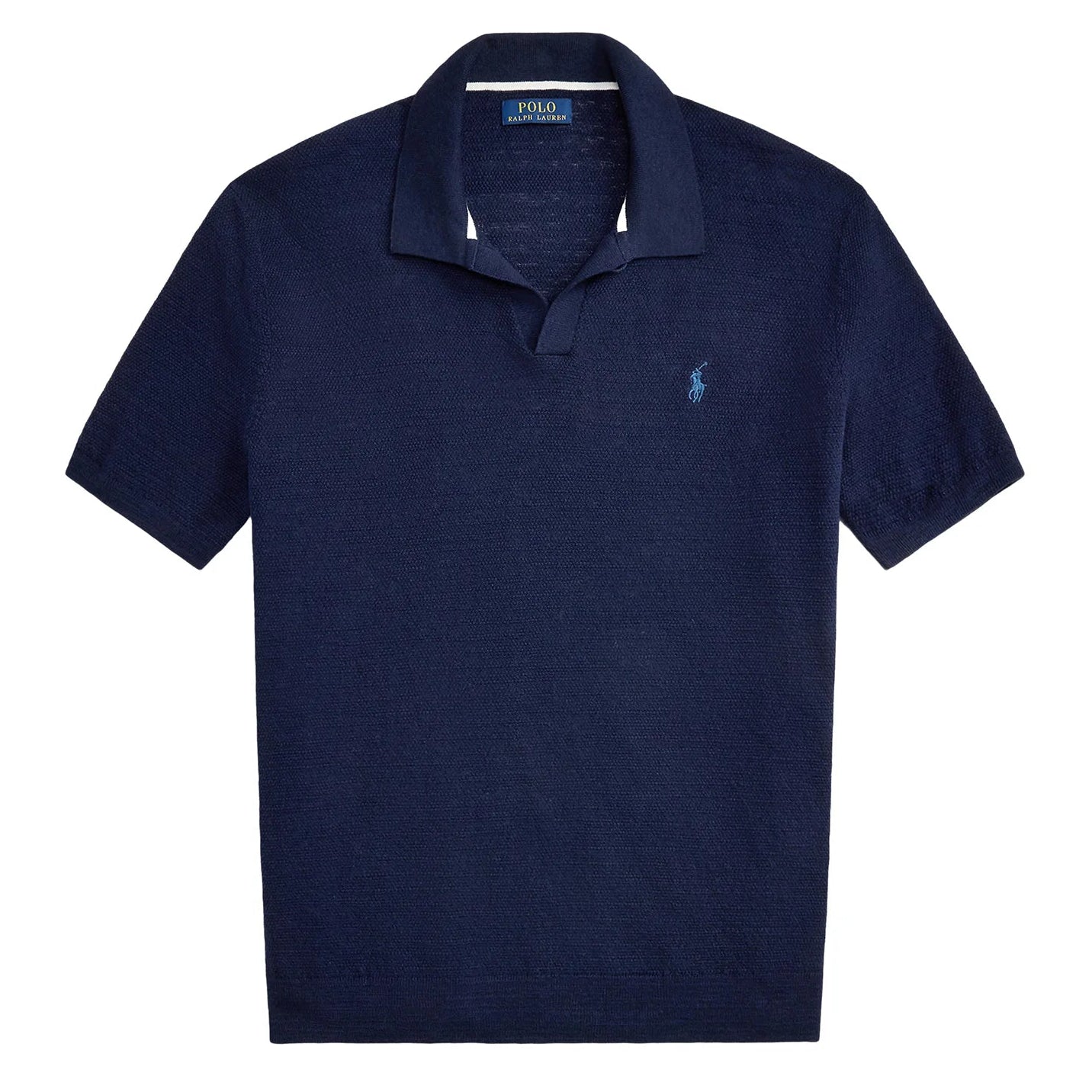 Polo en coton et lin