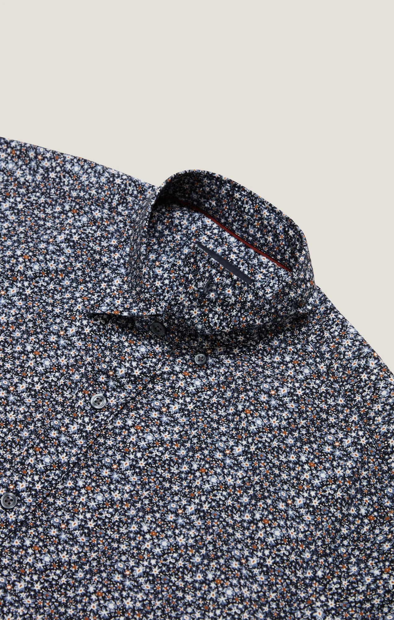Chemise à manches courtes fleurie