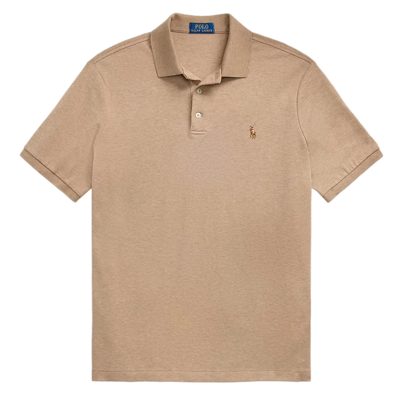 Polo classique en coton doux beige