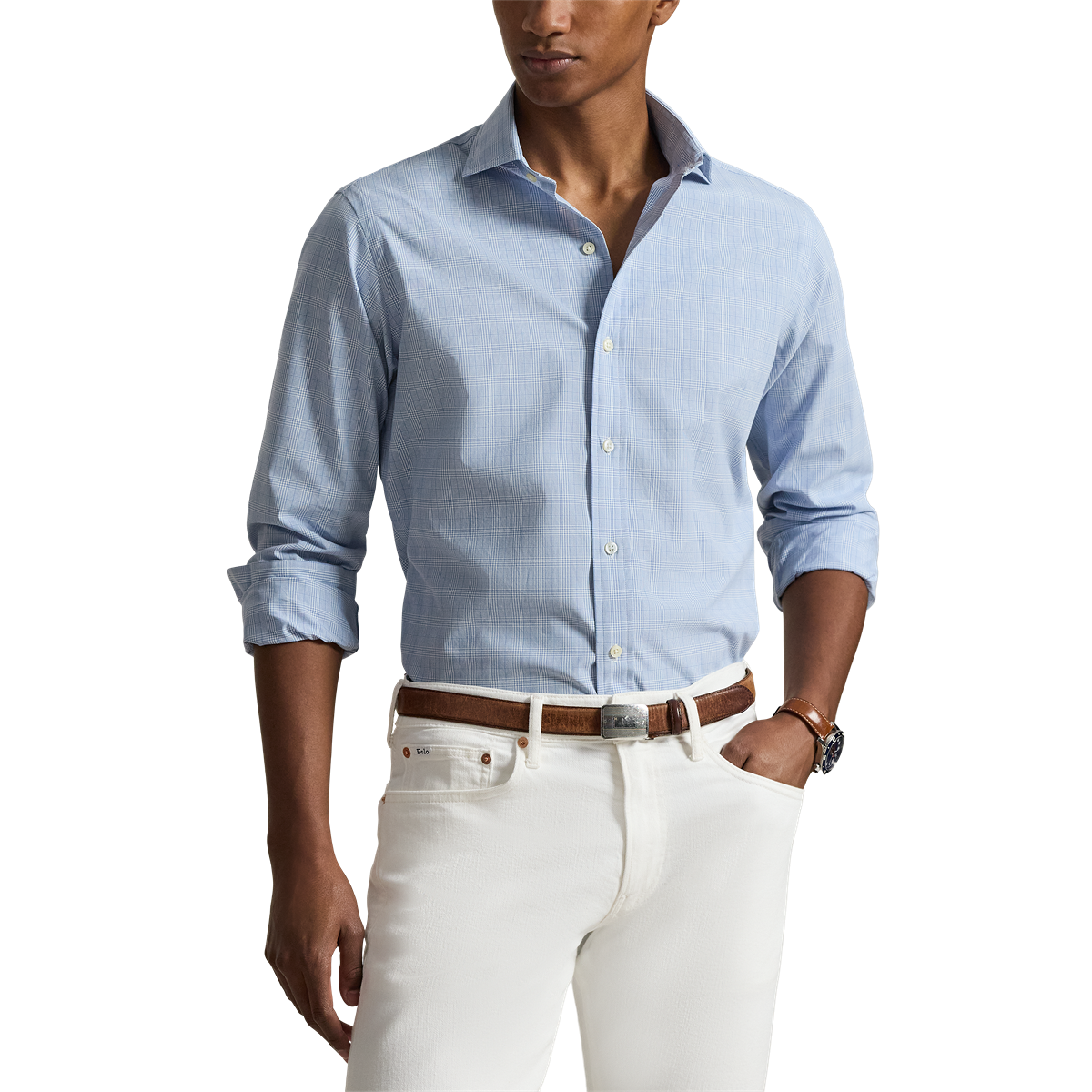Chemise en coton bleu Original Label