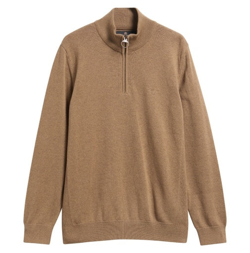 Pull en coton à demi-glissière