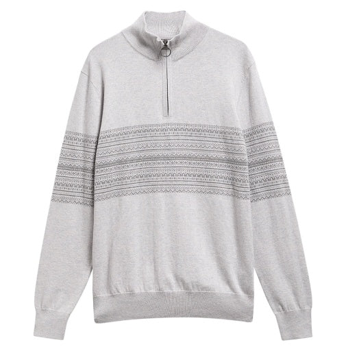Pull Millwood Fair Isle à demi-zip