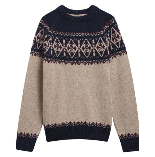 Pull tisbury fairisle crew neck