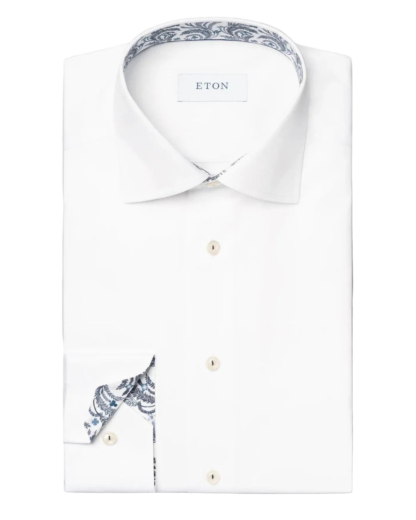 Chemise blanche avec col contrasté