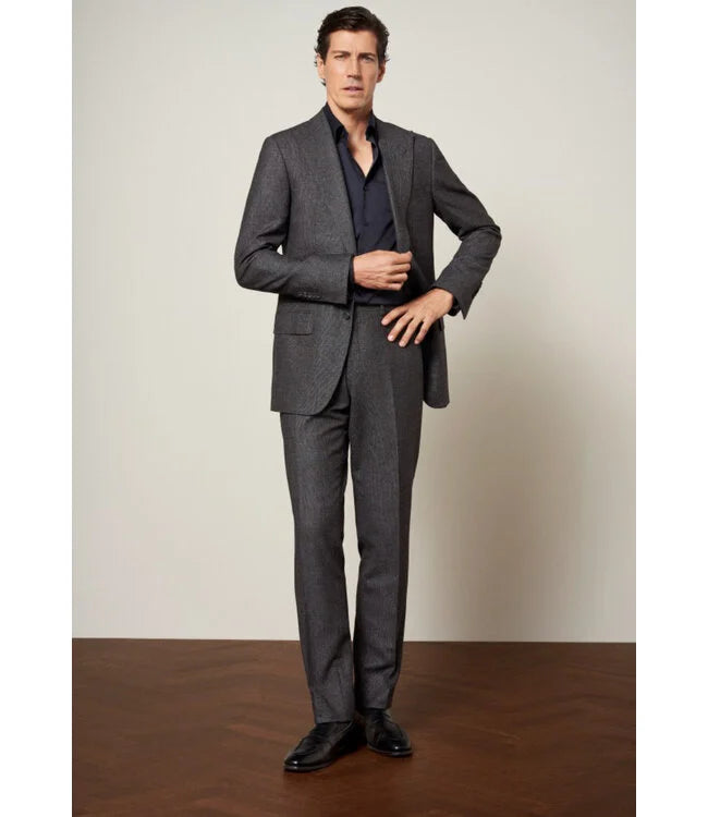 Chemise noir avec col contrasté