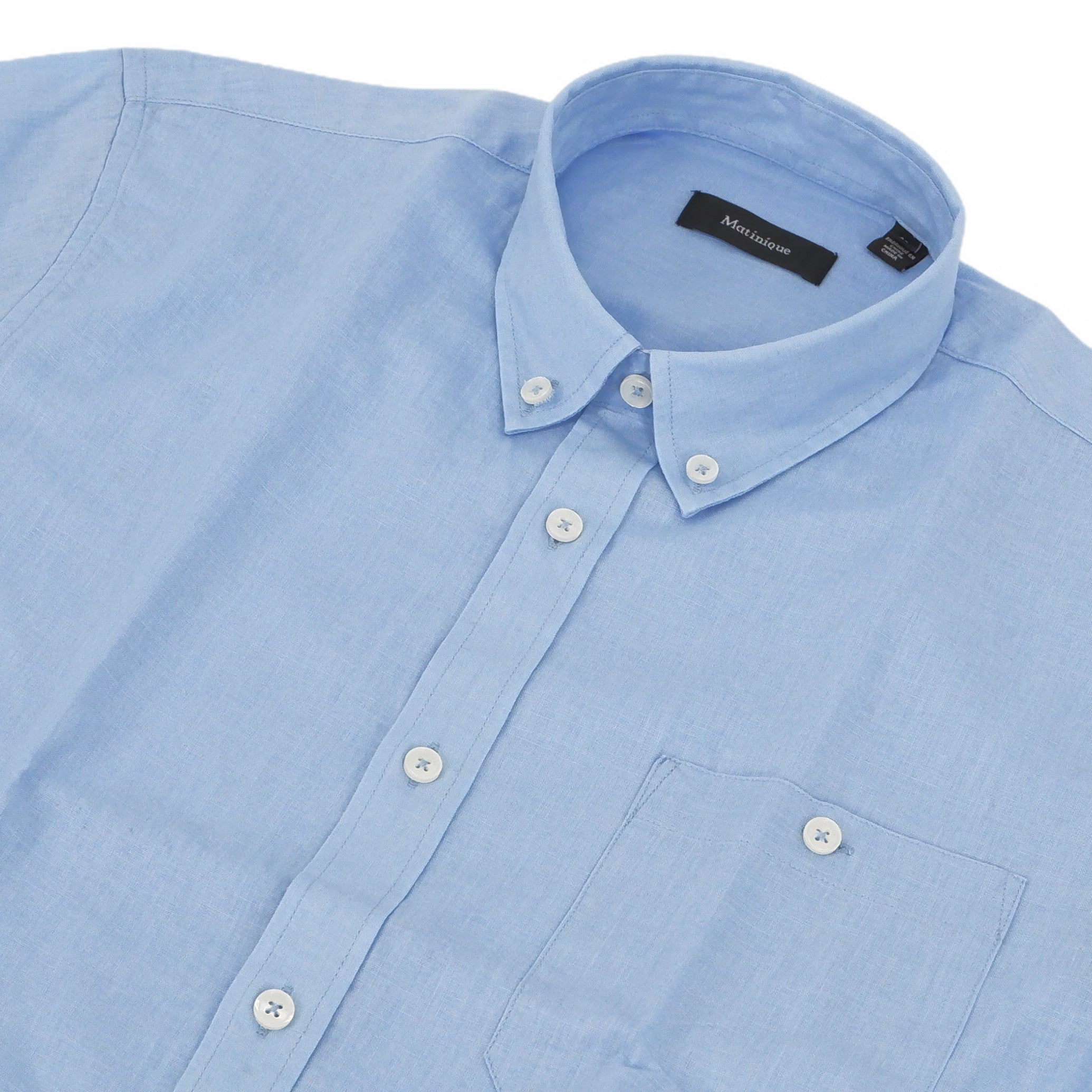 Chemise de lin à manches courtes Trostol