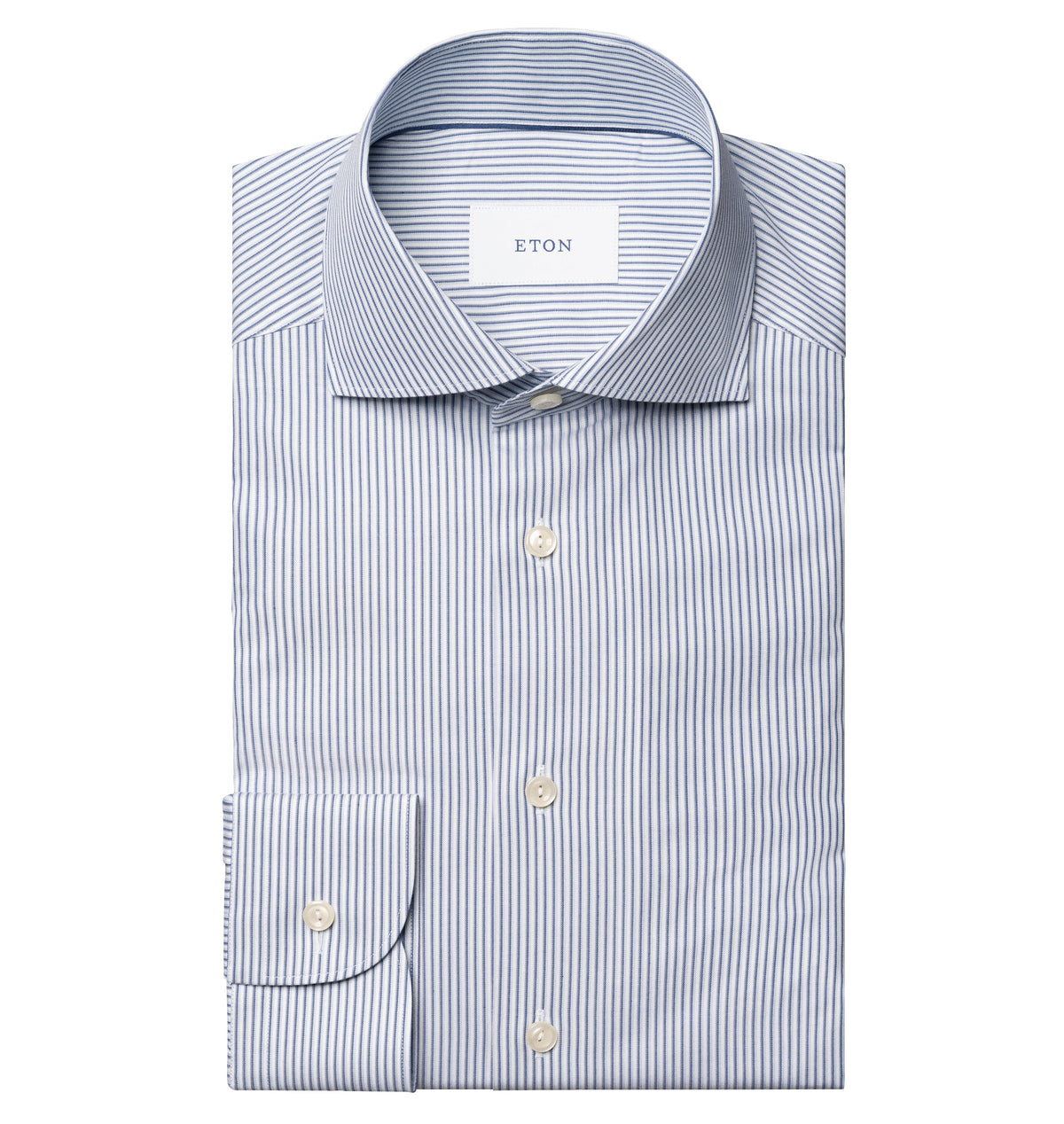 Chemise lignée bleu foncé